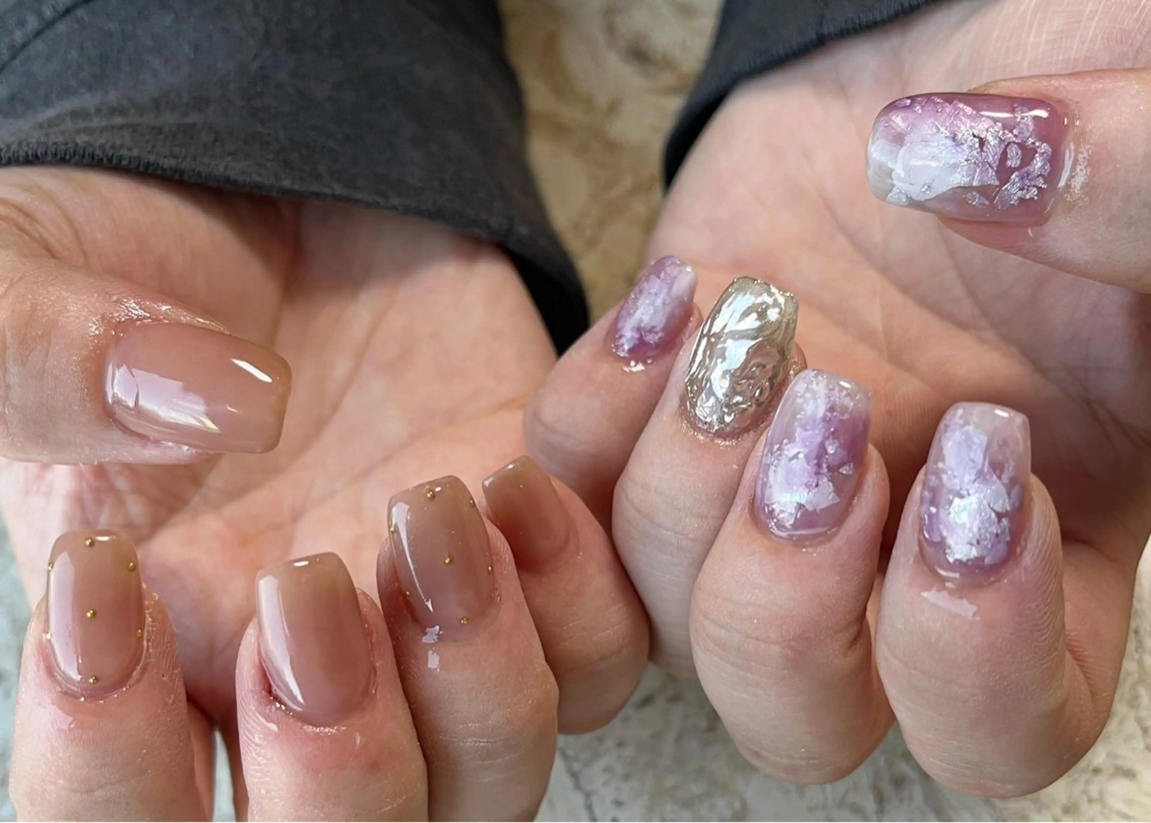 ネイル クリアネイル フットネイル ジェルネイル 氷ネイル・うるうるネイル 韓国ネイル ハンドネイル フットネイル mieux IZUMiのネイルデザイン