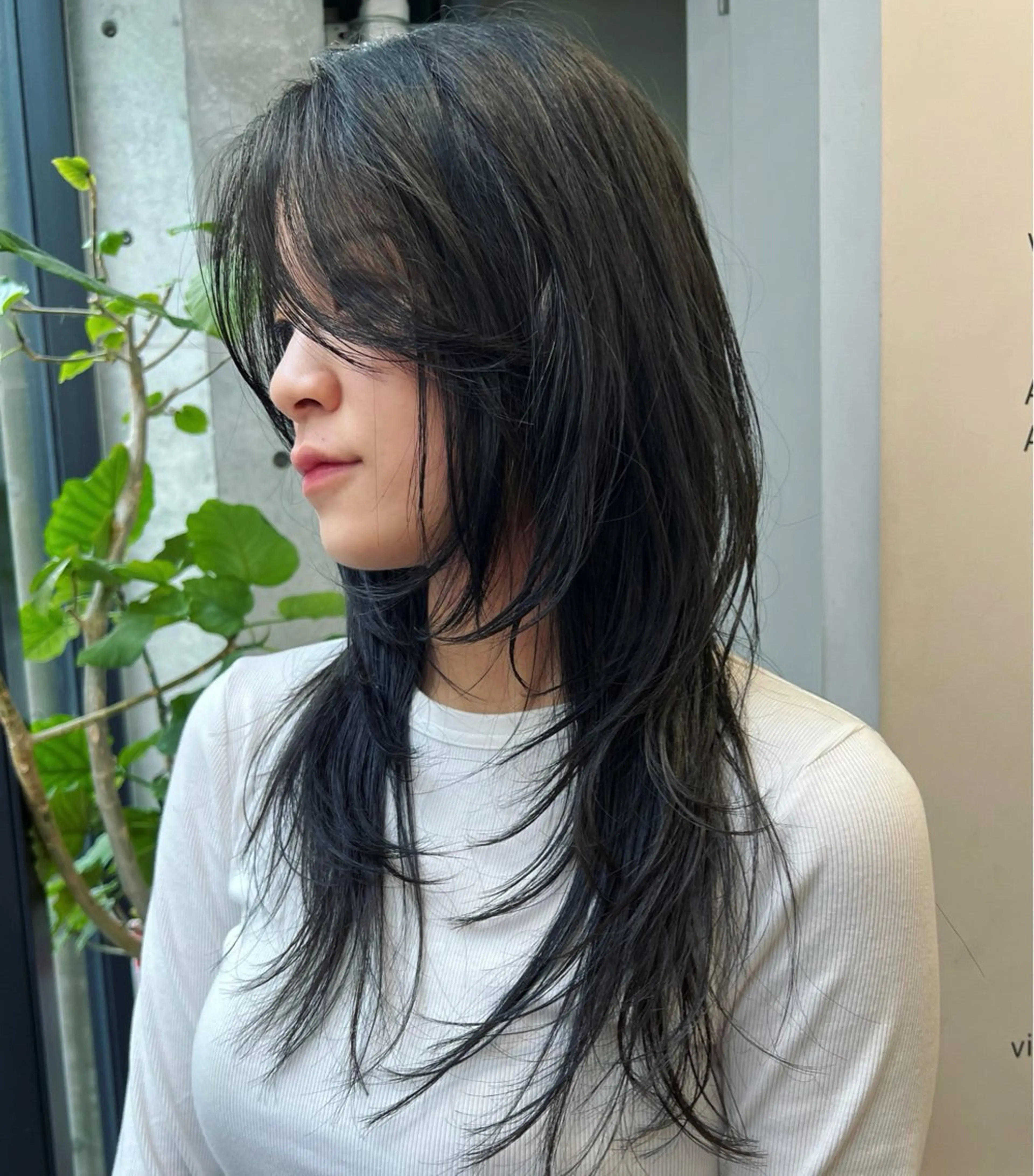 ロング カラー カット ヘアカラー ハッシュカット カシマハヤトのヘアスタイル