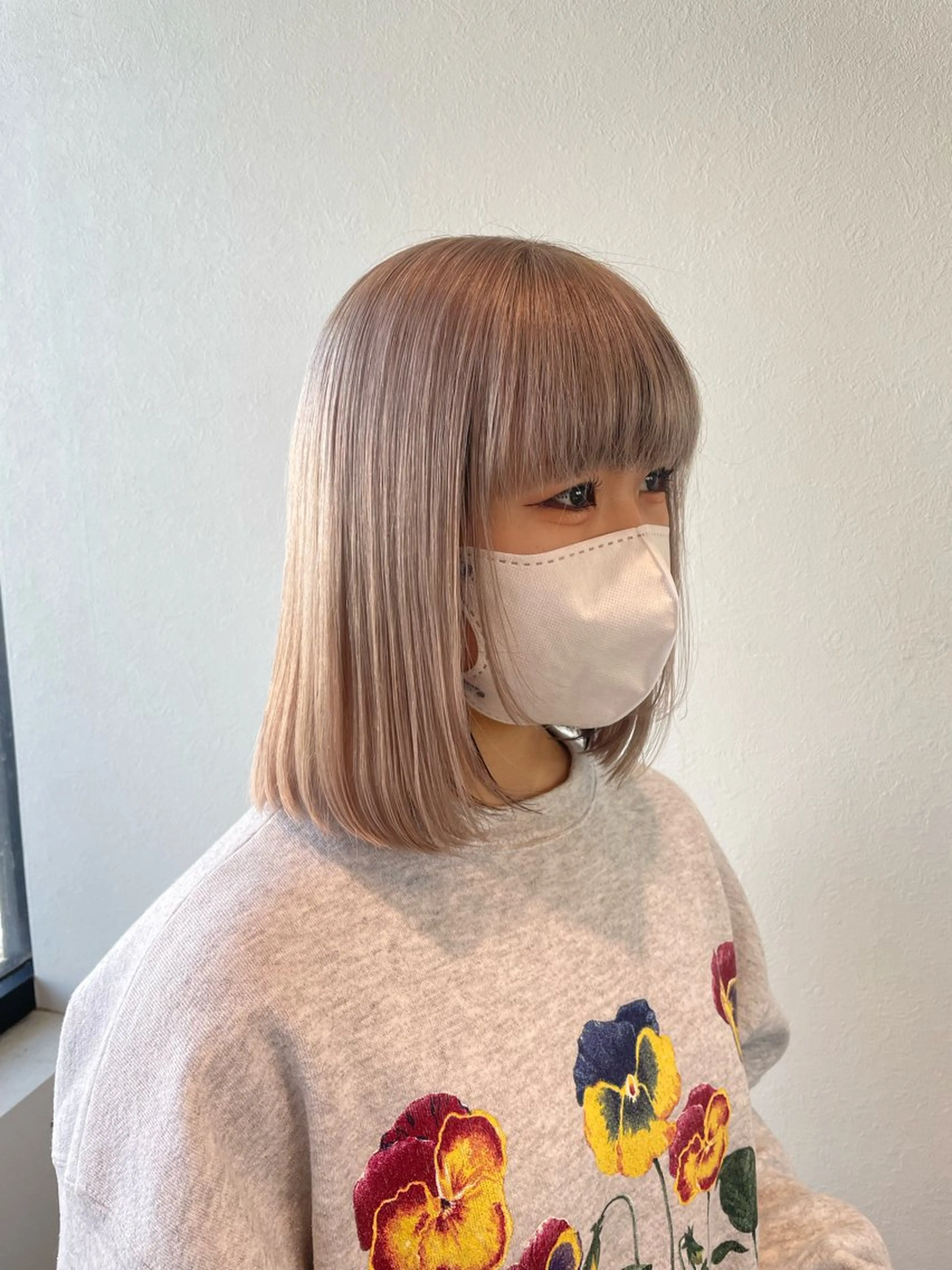 ミディアム カラー ヘアカラー 木村 架音のヘアスタイル