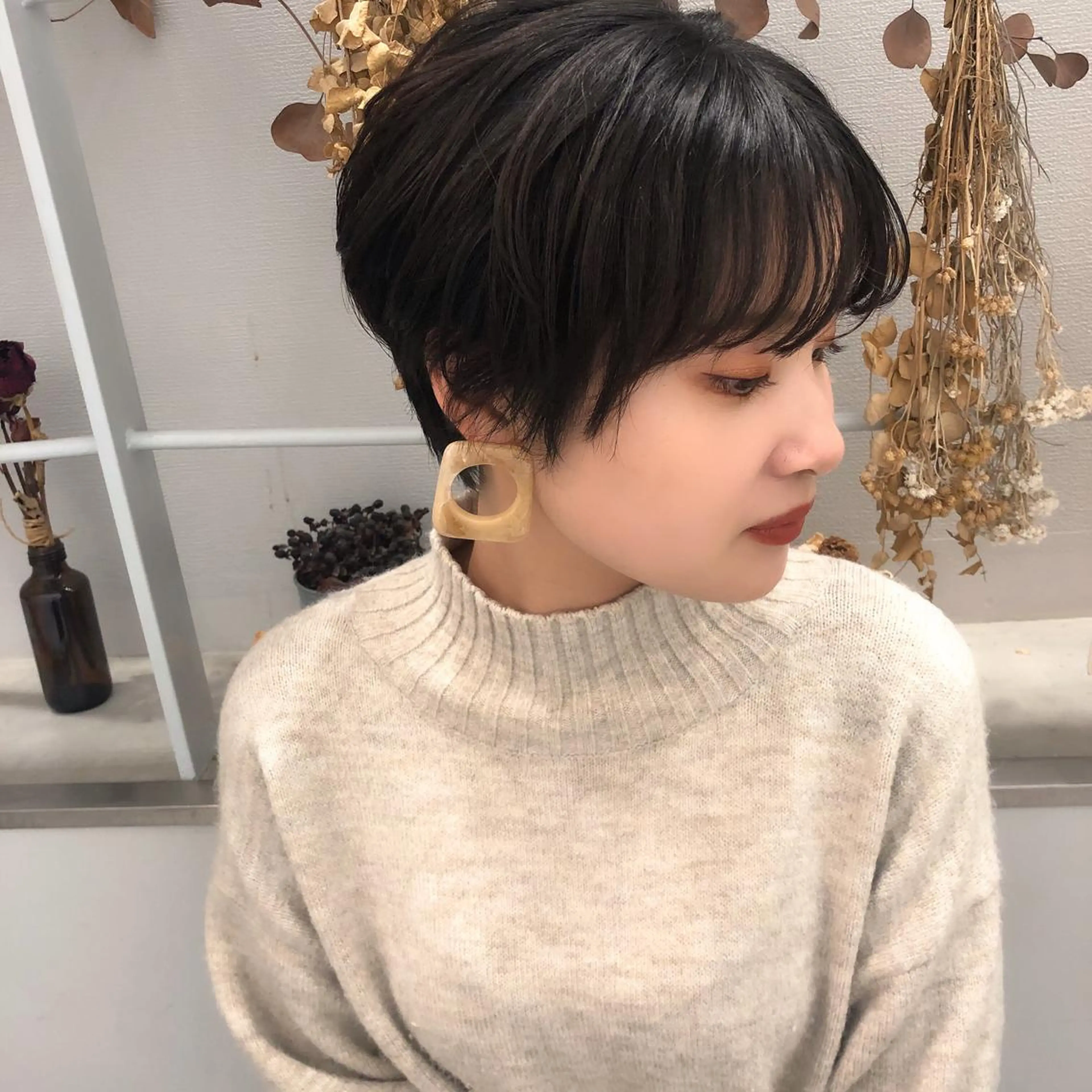 ショート ショートヘア 柏木  彩花のヘアスタイル