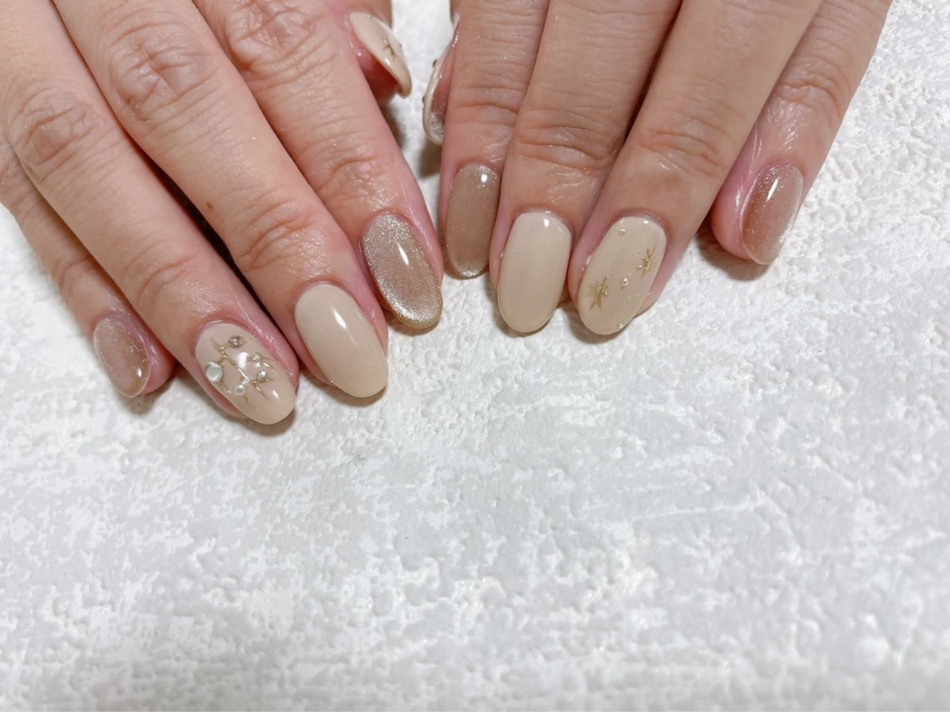 ネイル ジェルネイル 韓国ネイル パラジェル 冬ネイル クリスマス kikinail 溝の口のネイルデザイン