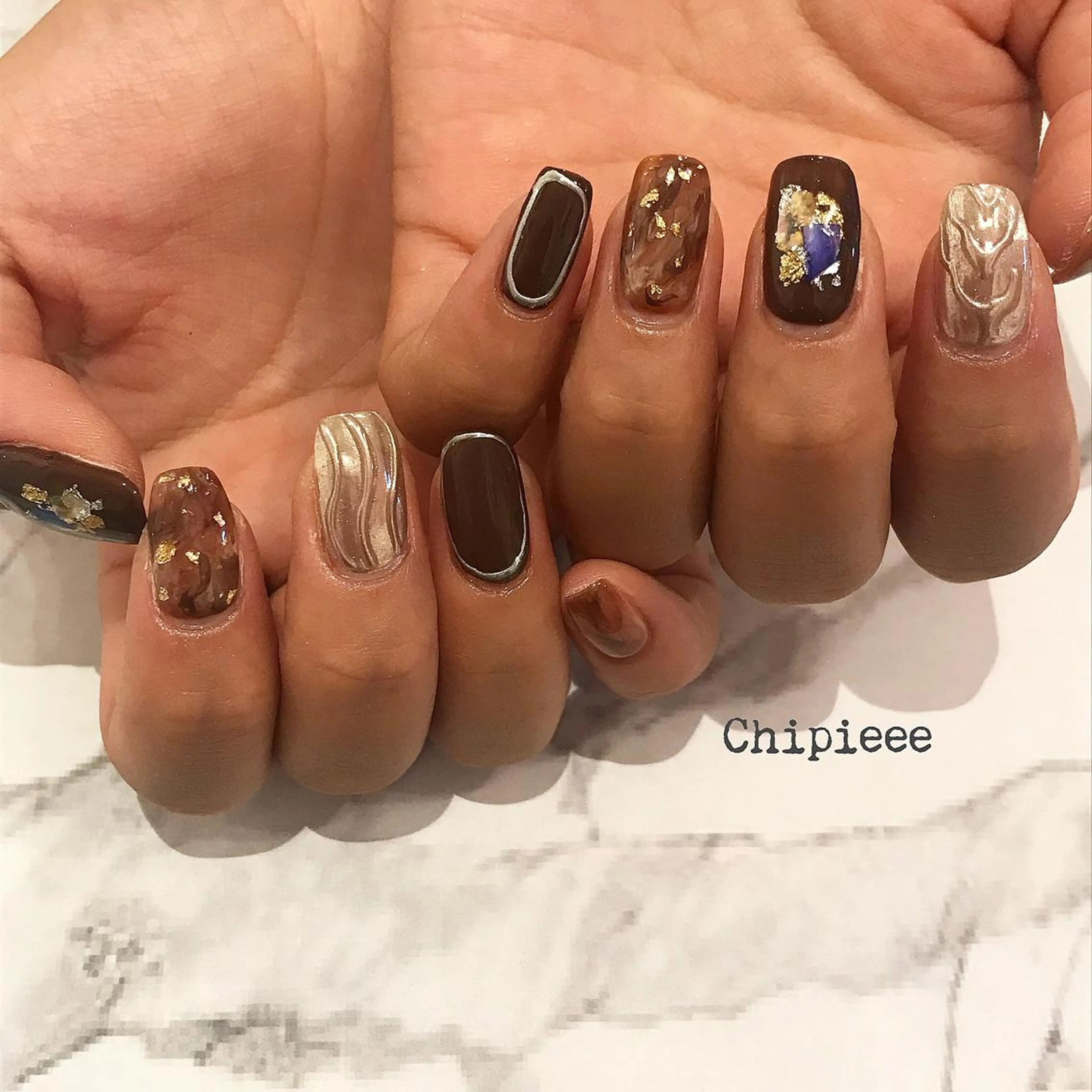 ネイル ブラウン HiMe .のその他イメージ