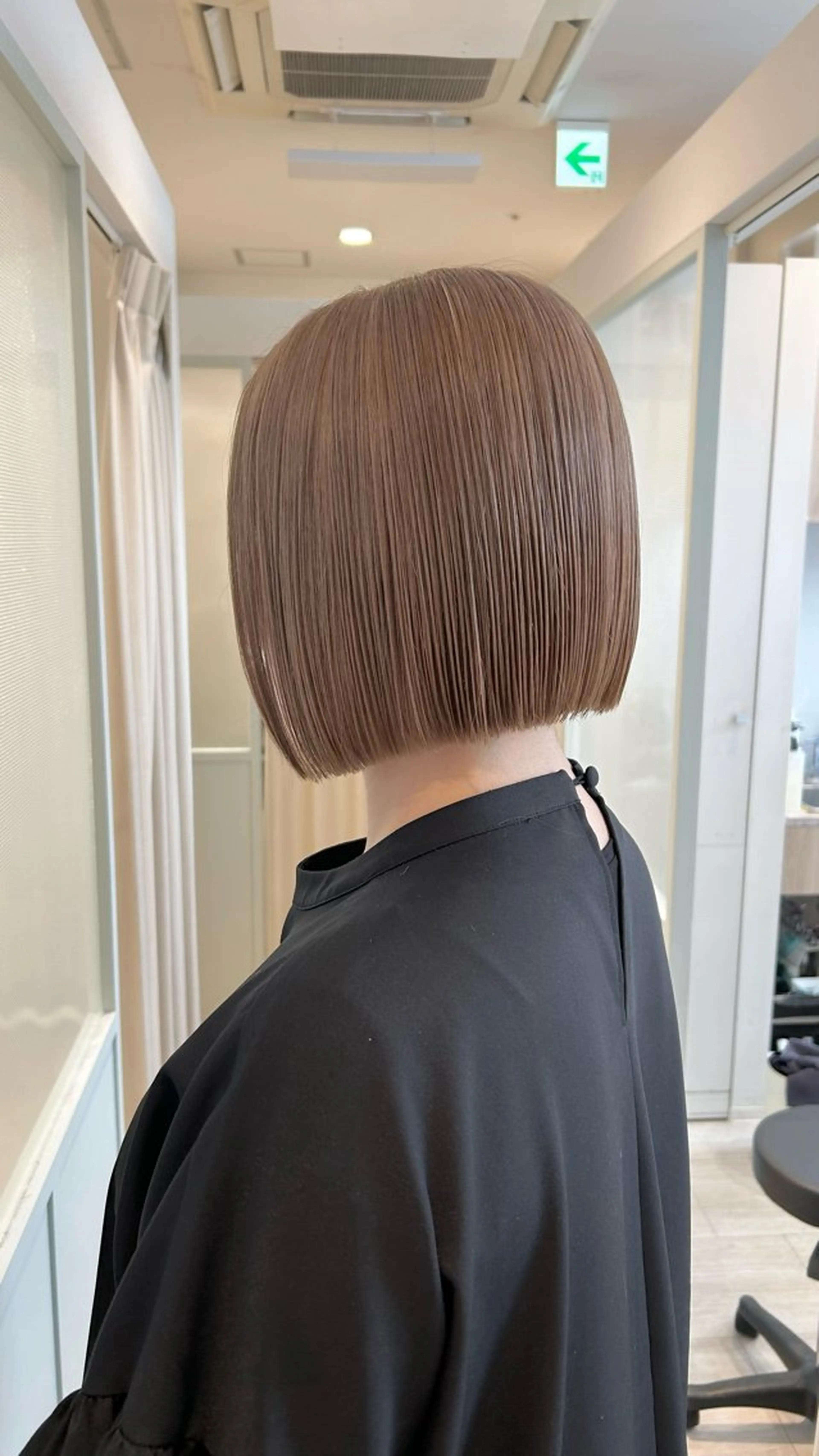 ミディアム カット ヘアカラー トリートメント 似合わせ艶髪カラー ❤️ハダユミのヘアスタイル