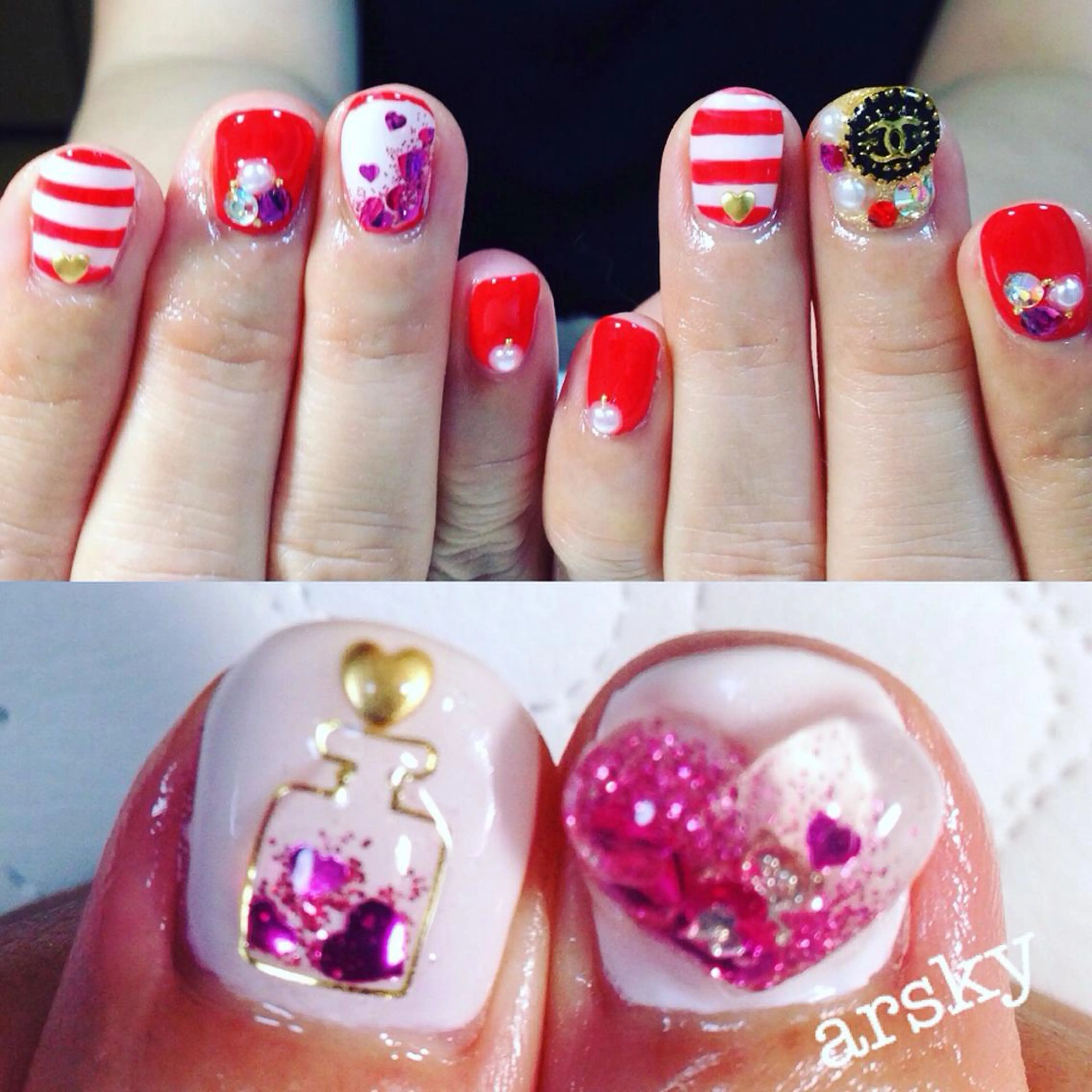ネイル ハート Mateo Nail Artのネイルデザイン