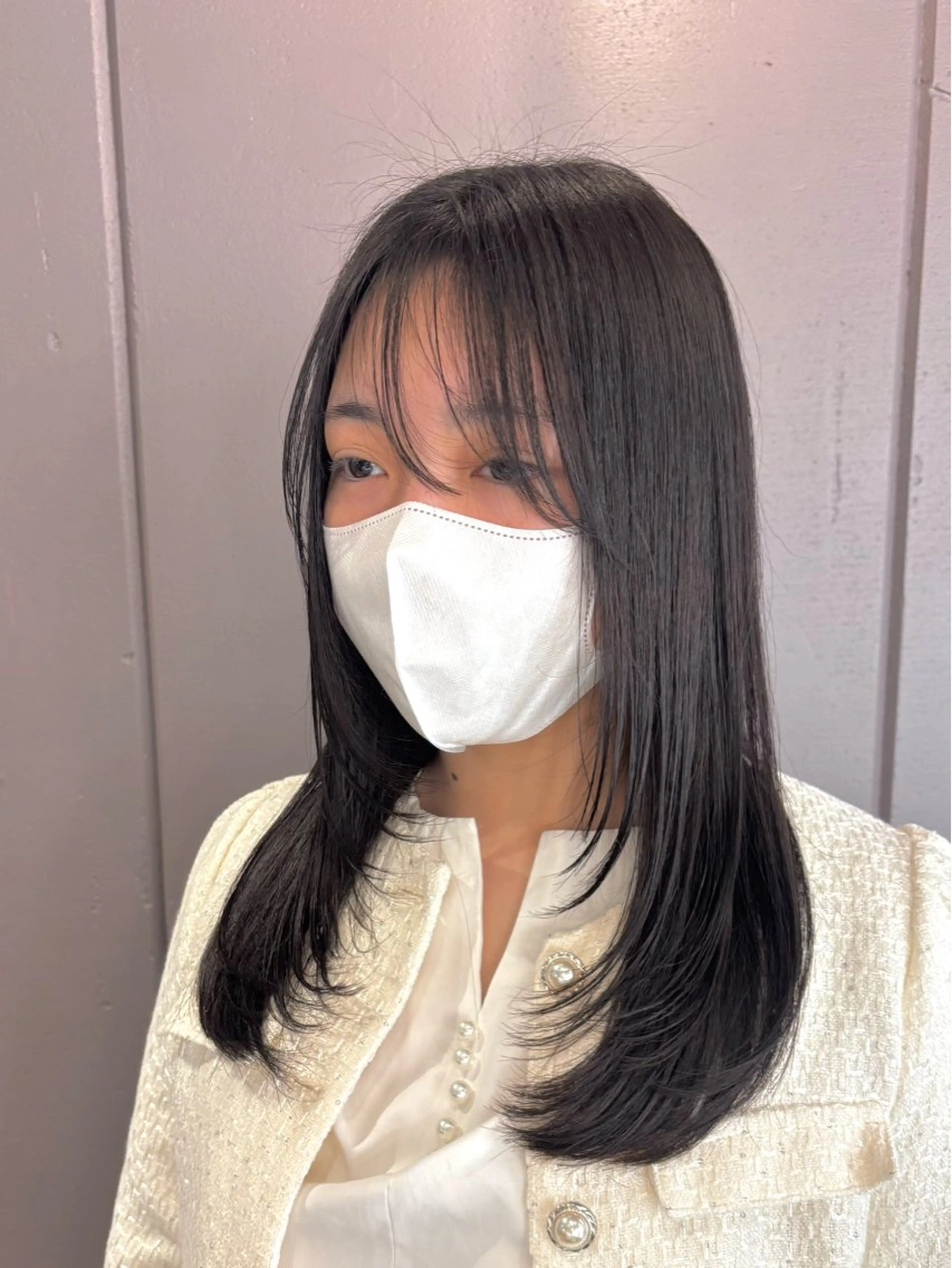 セミロング レイヤーカット カット トリートメント Iris by artina 武蔵小杉店【イリス バイ アルティナ】所属・レイヤーカット/ボブ /nene🍥⋆*のヘアスタイル