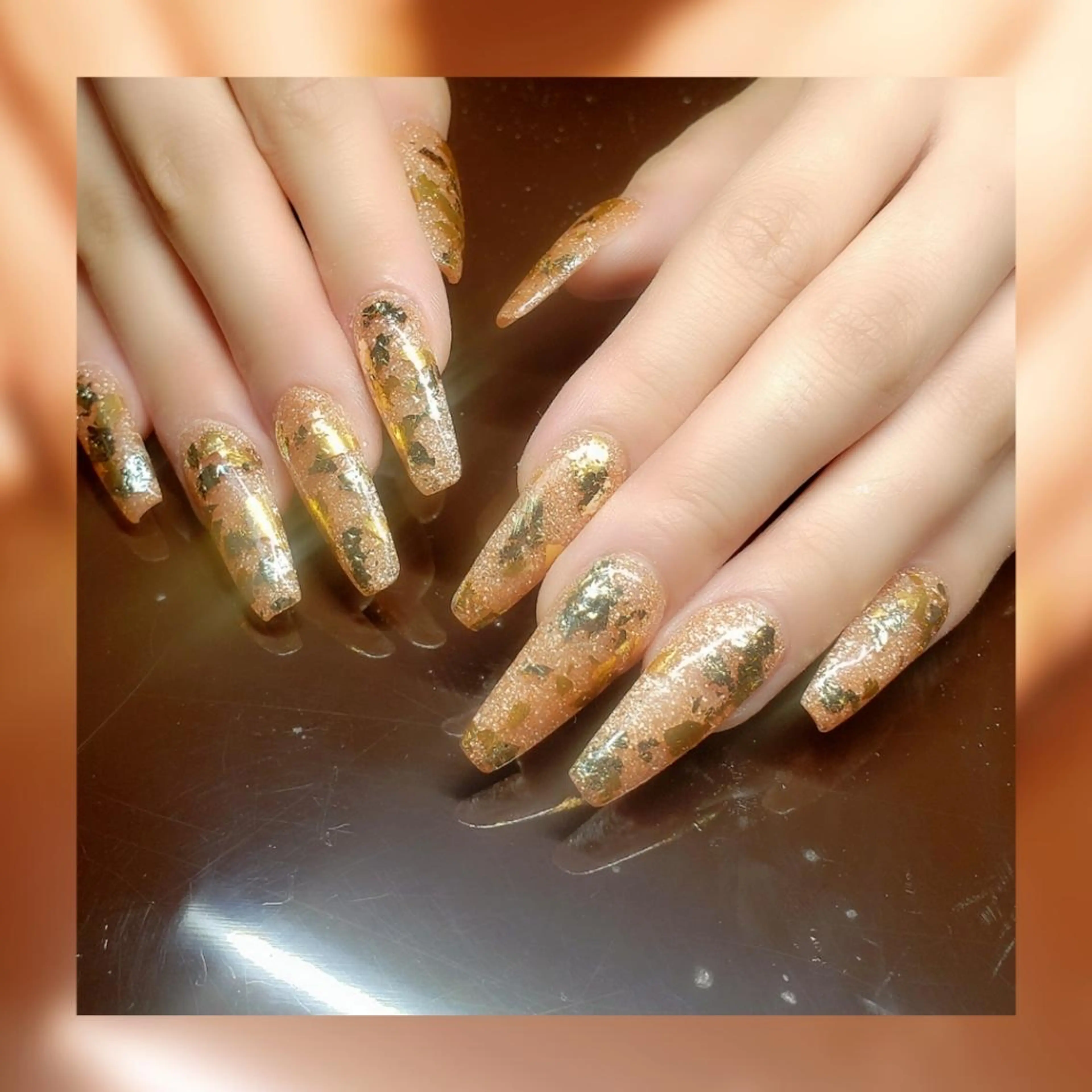 ネイル ロング ハンドネイル クロキ 。のネイルデザイン