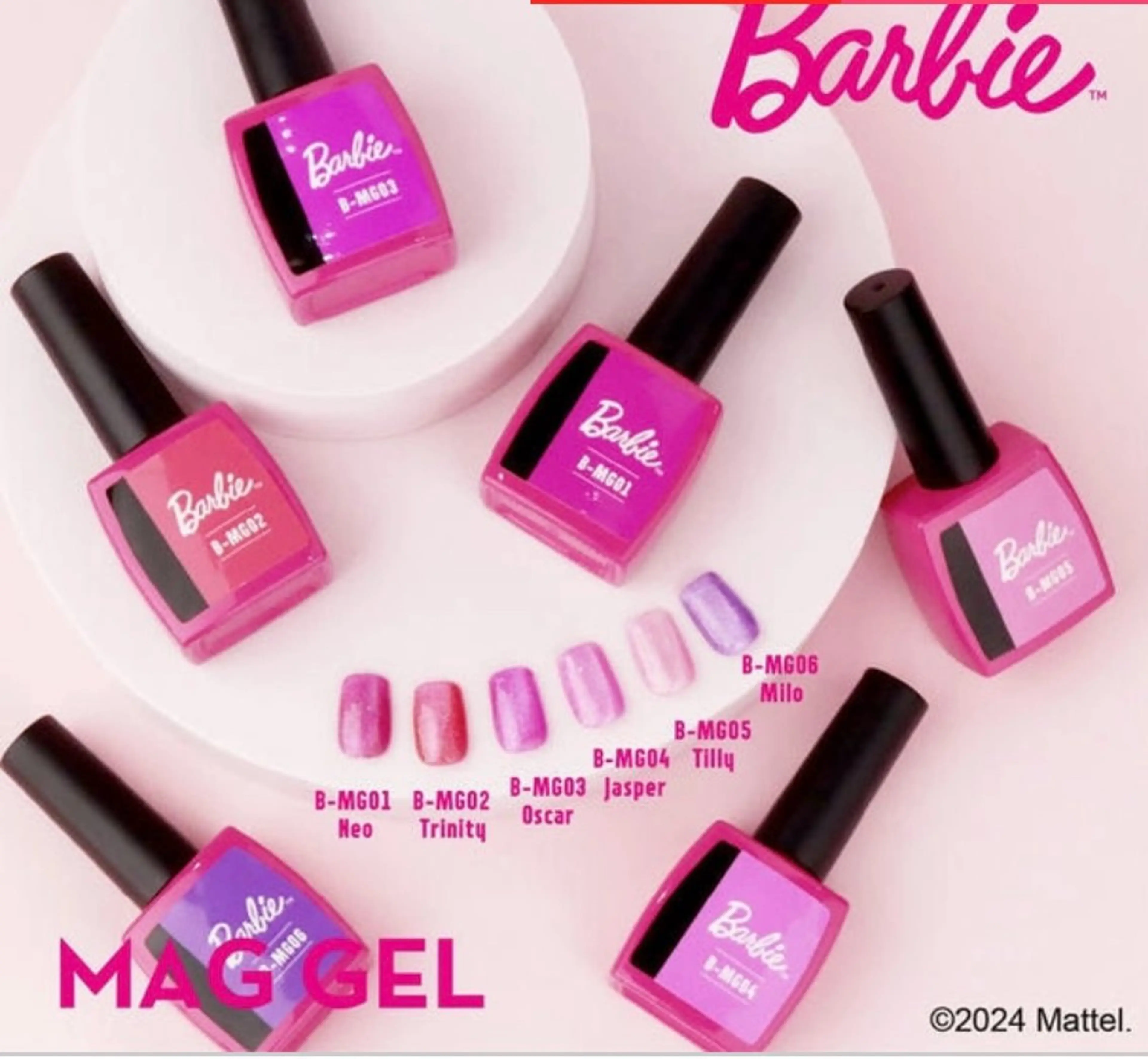 ネイル マグネットネイル ピンク Nail&Spa SeaGlass所属・SeaGlass tomoのネイルデザイン