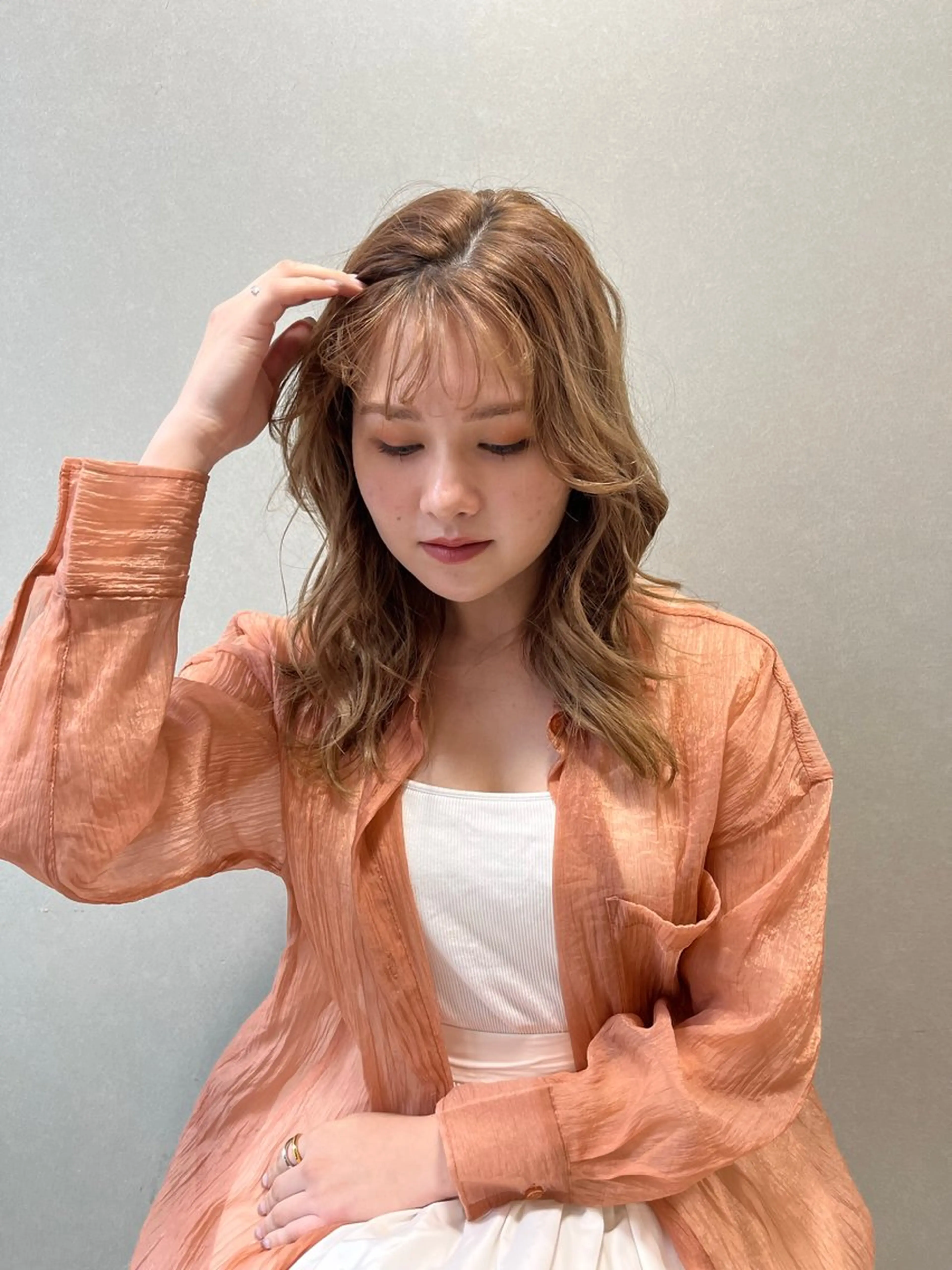 セミロング ayano 🌱のヘアスタイル