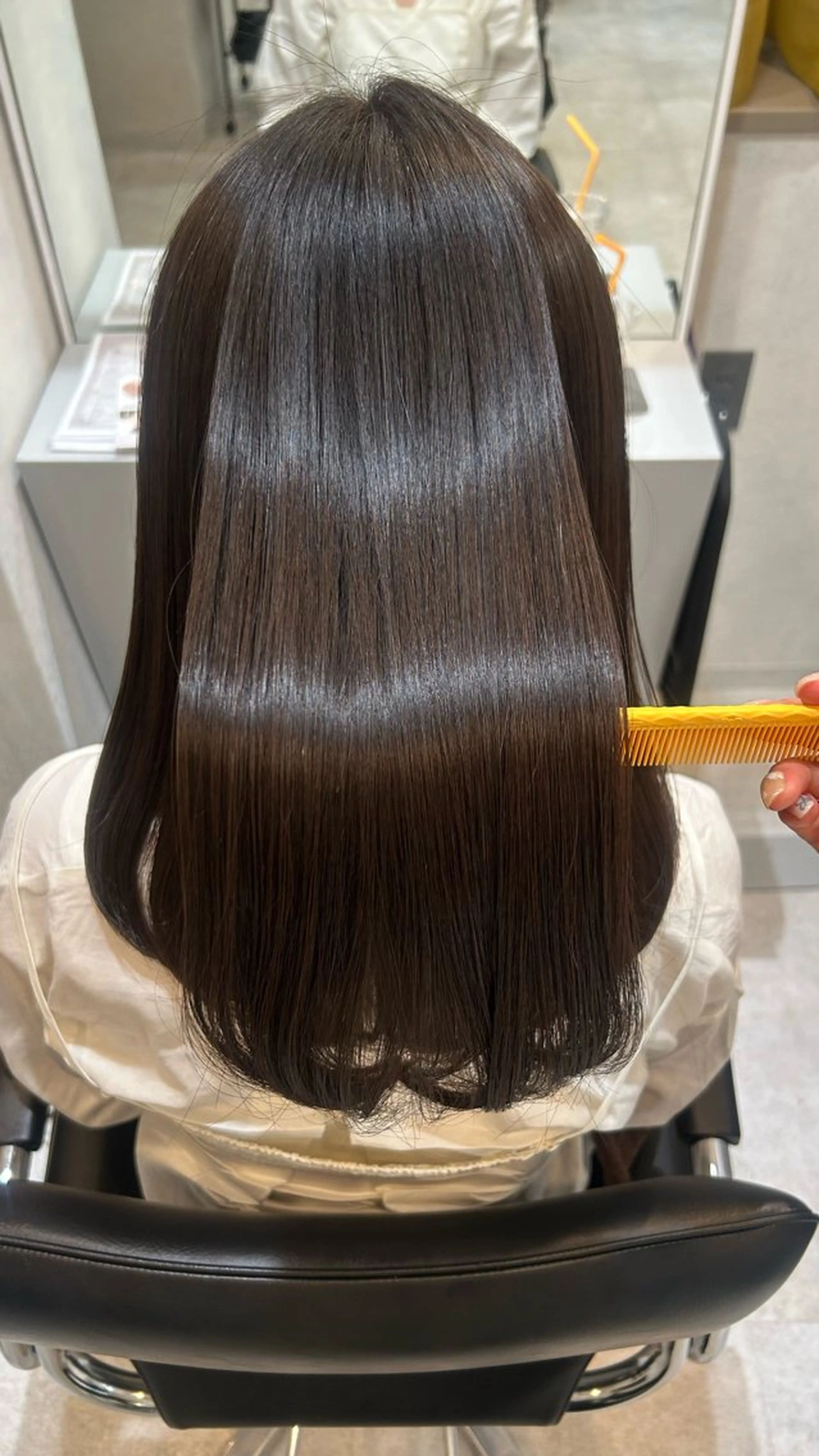 セミロング カット 縮毛矯正 柔らかい縮毛矯正/ ボブ/北林のヘアスタイル