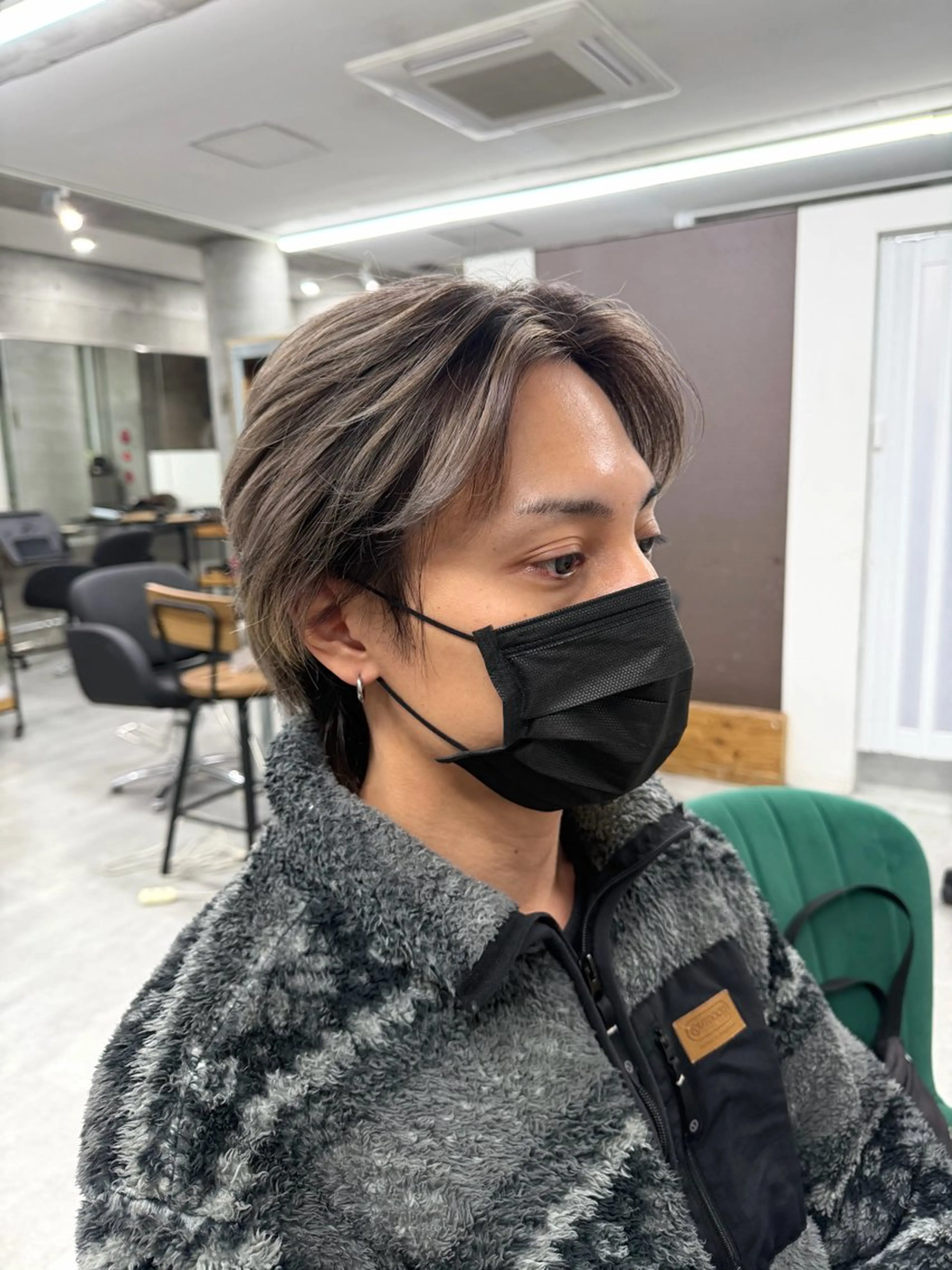 カラー メンズ メンズブリーチ ブリーチ ヘアカラー トリートメント Kotoko🖤/海 外/バレイヤージュのヘアスタイル