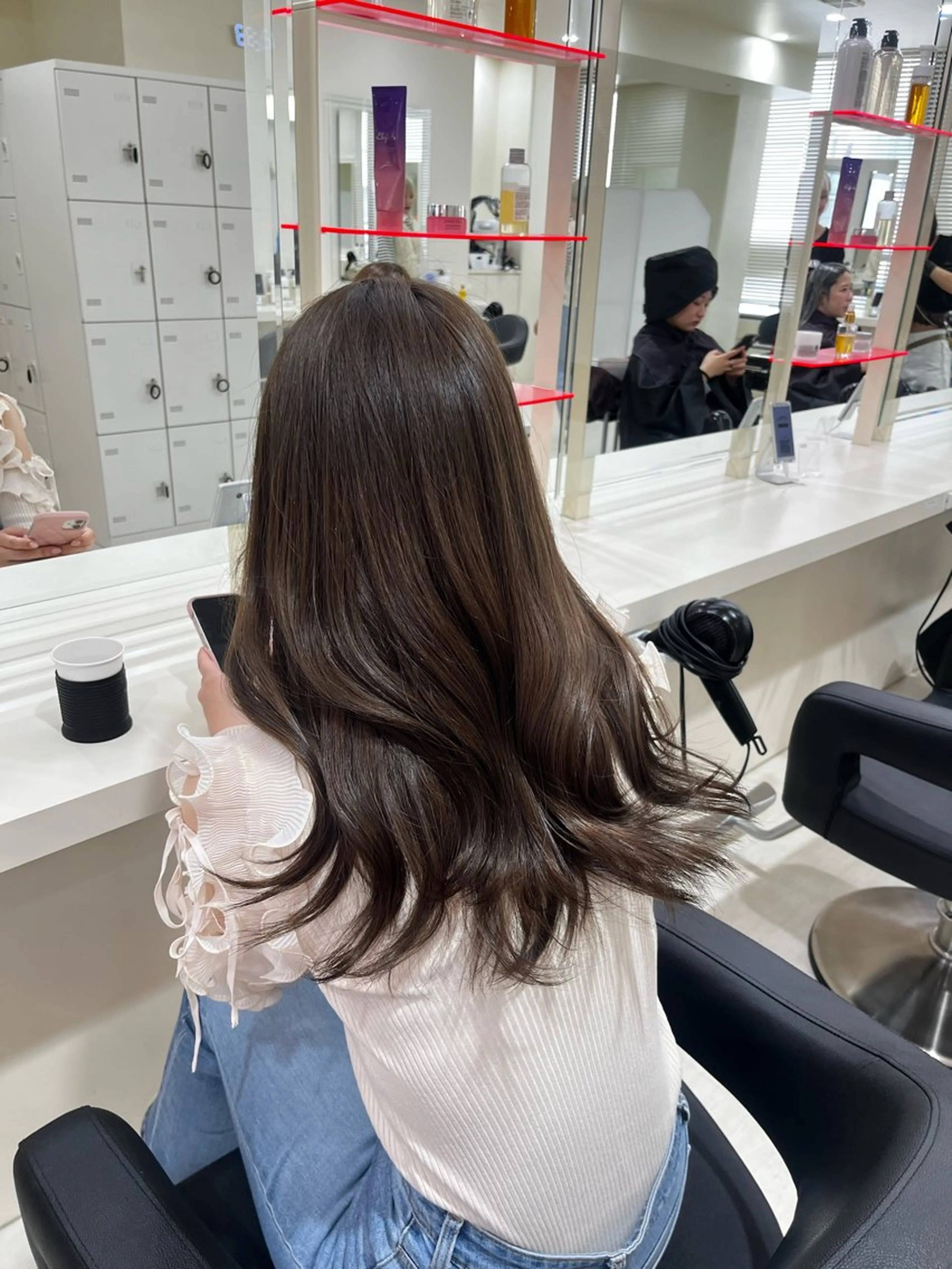 セミロング カラー 💟RINNA 艶カラー💟のヘアスタイル