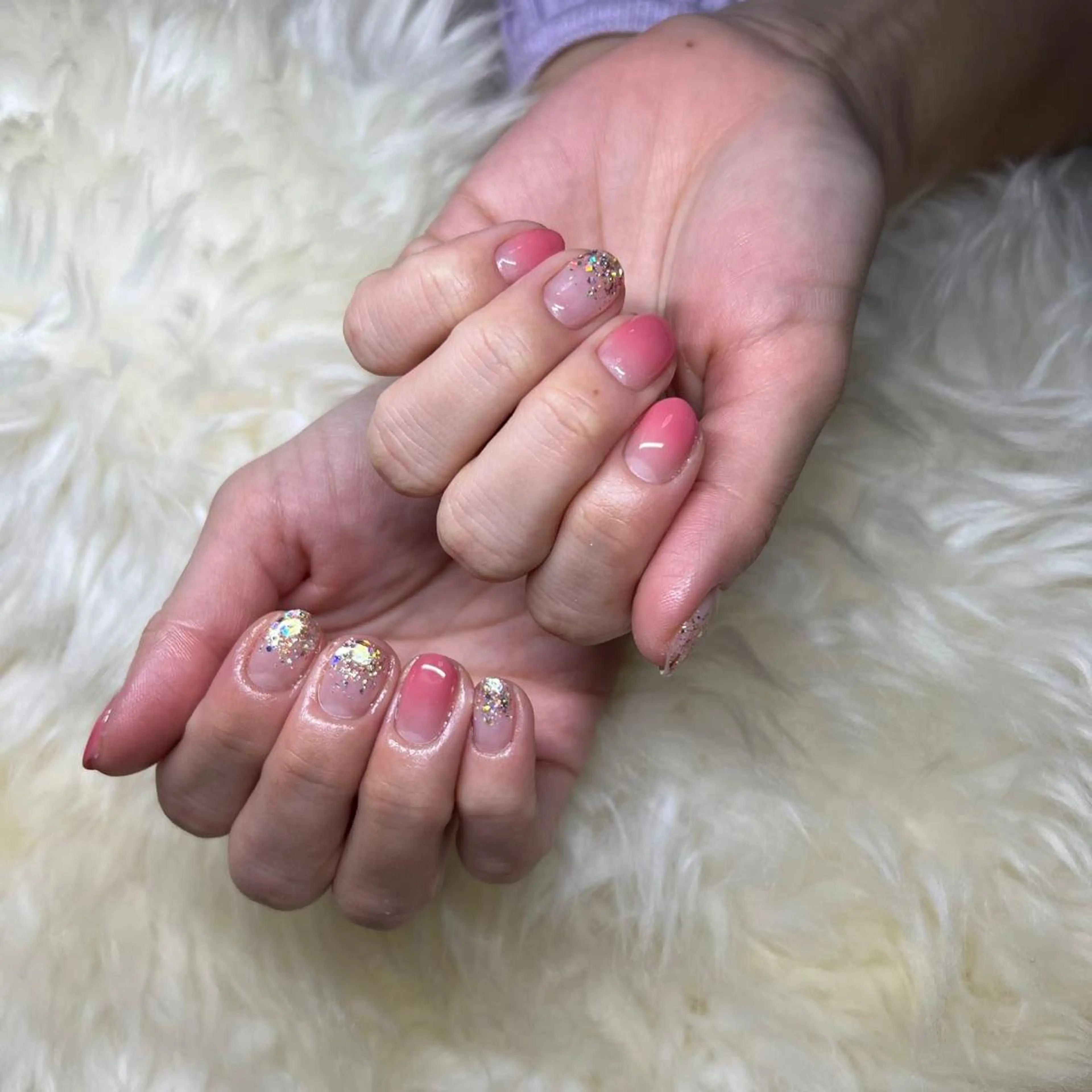 ミディアム ハンドネイル ハンドケア 💜MIYA nail川崎店のネイルデザイン