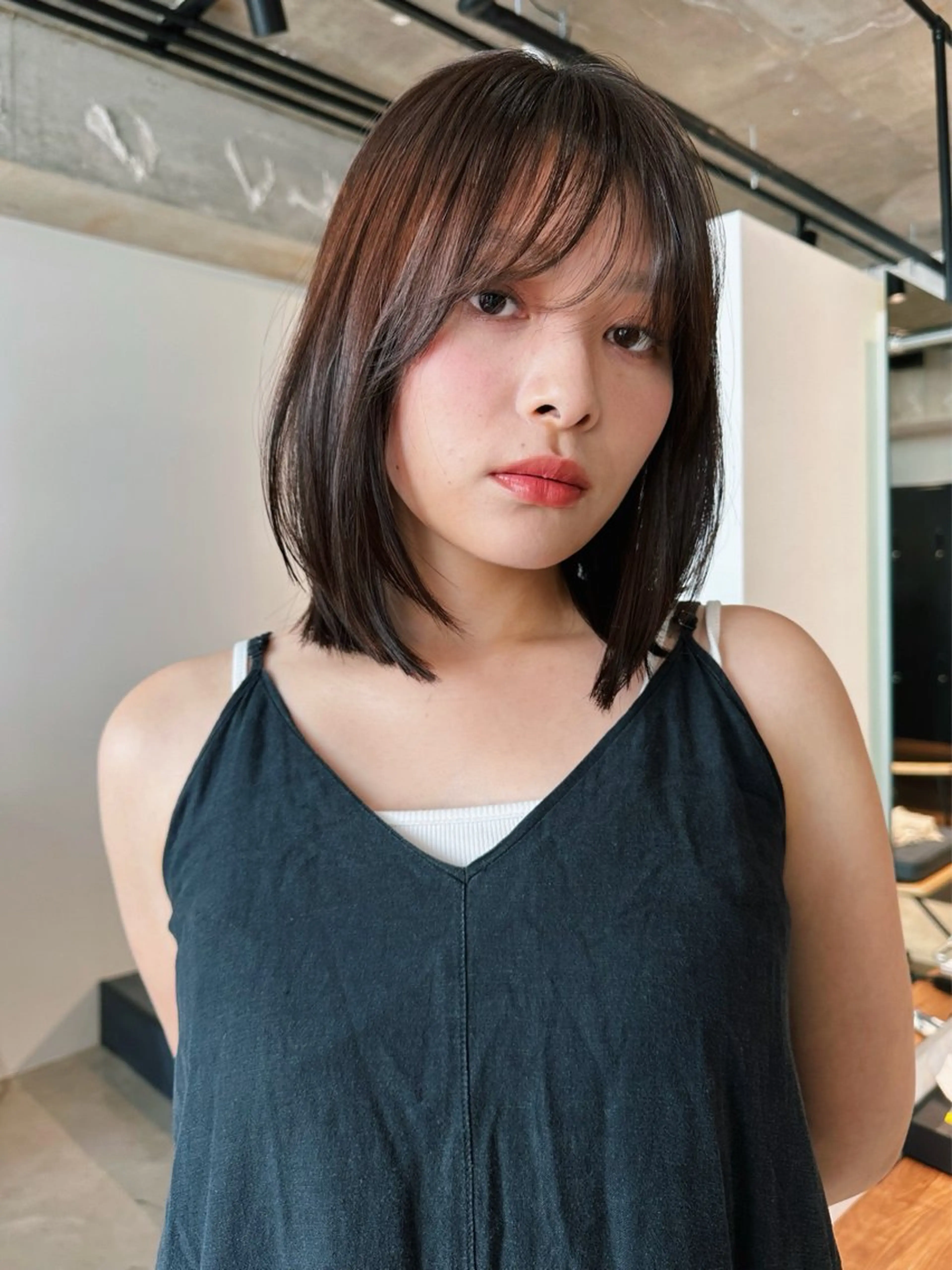 ショート カラー パーマ 🫧小顔×似合わせ× 透明感カラー🫧のヘアスタイル