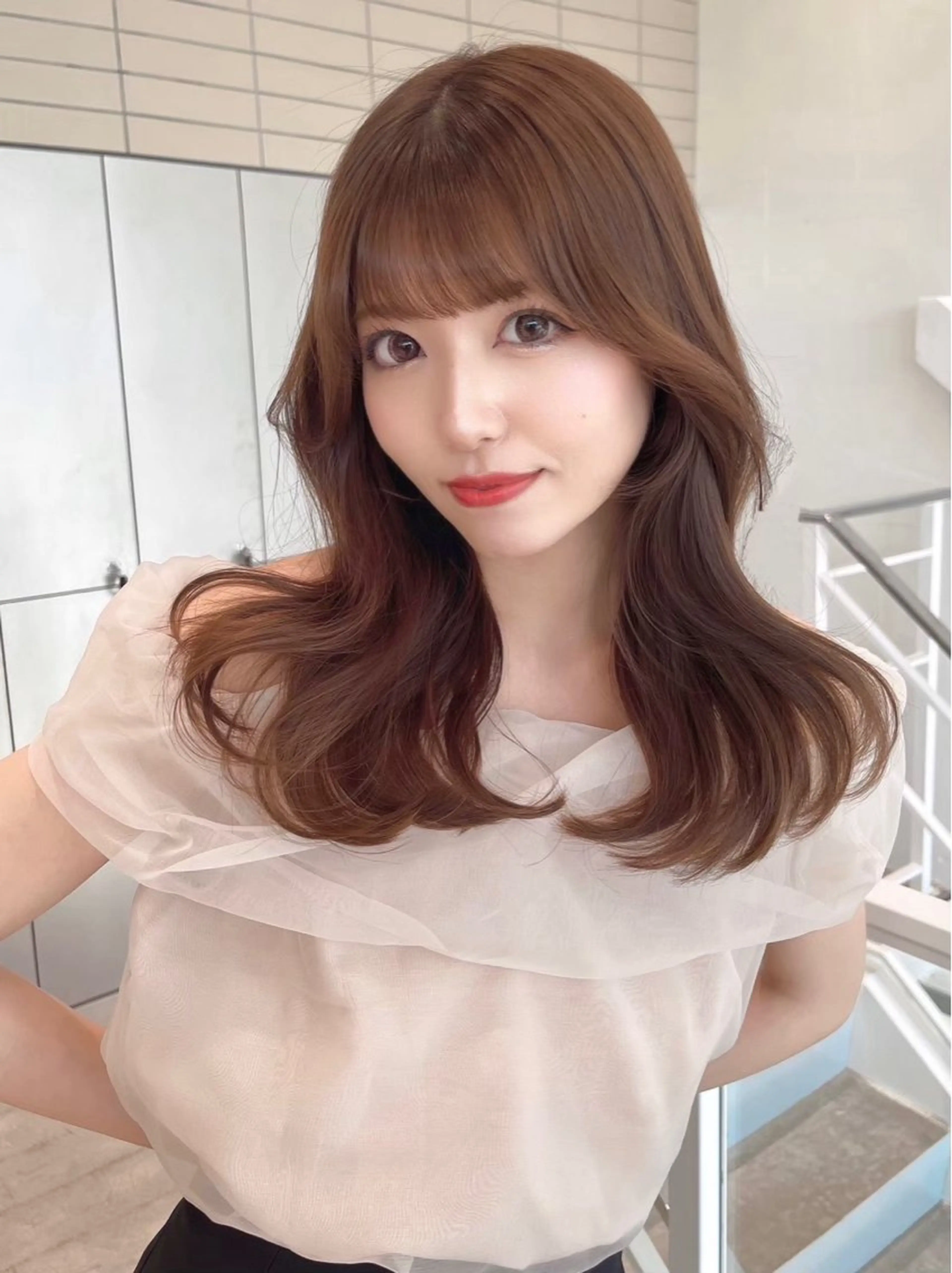 ロング ヘアカラー トリートメント 💎似合わせカラー 💎石濱俊介のヘアスタイル