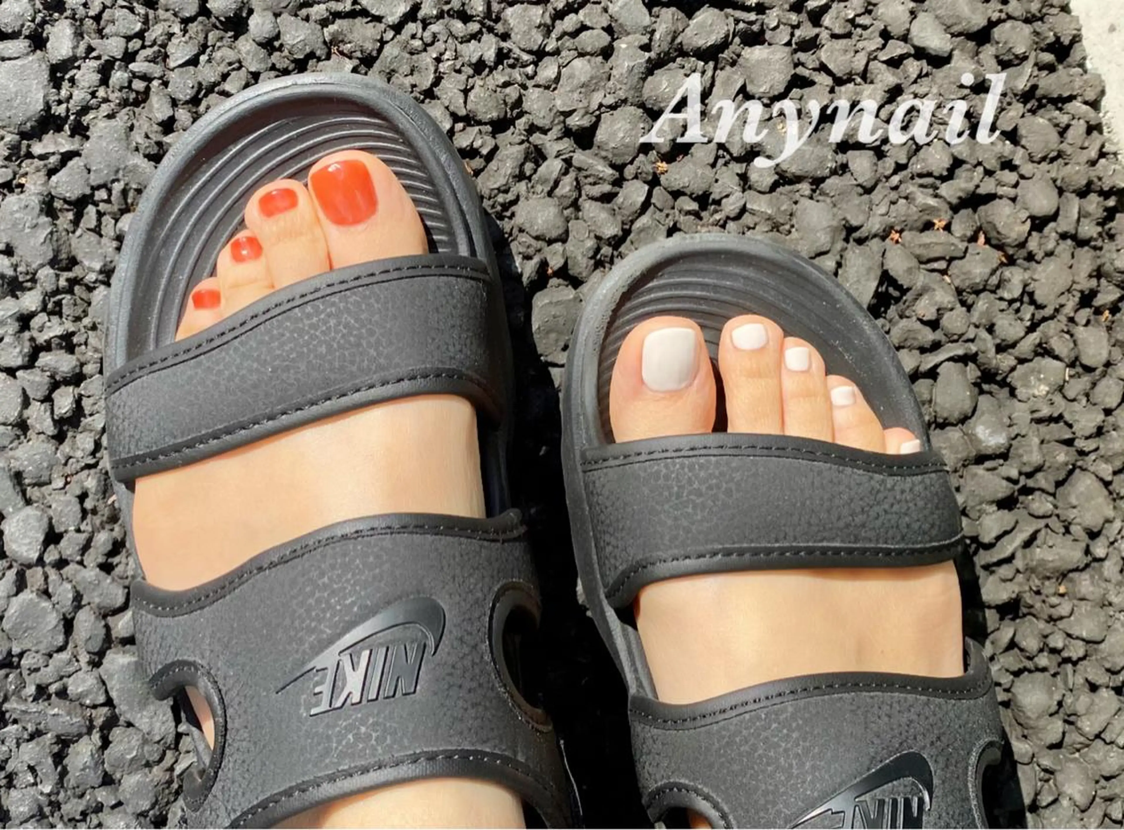 フット・ワンカラーorラメグラデーション (2色まで) (ジェルオフ込み金額)の写真