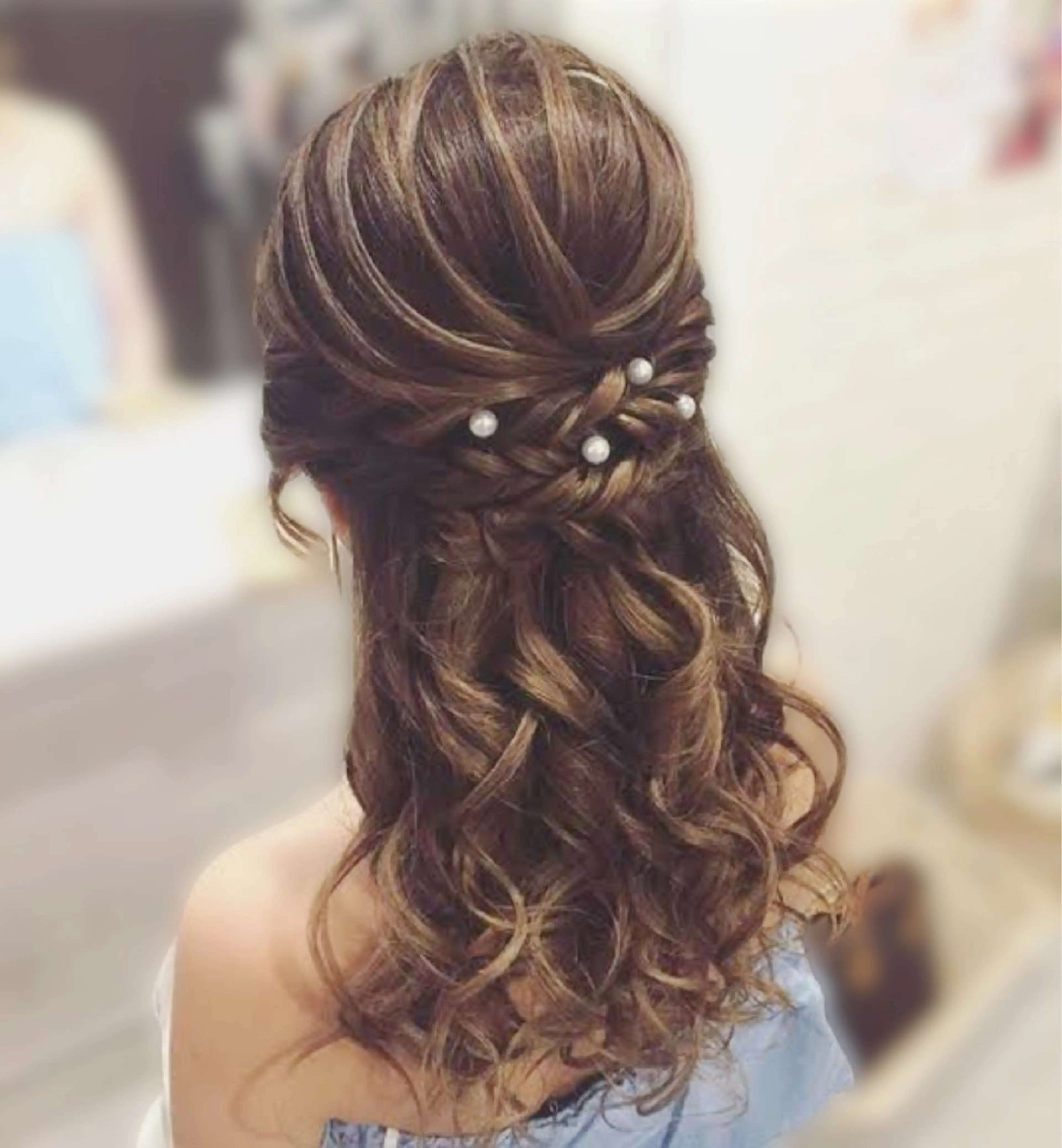 🎀パールピン5本付き🎀ヘアセット🎀の写真