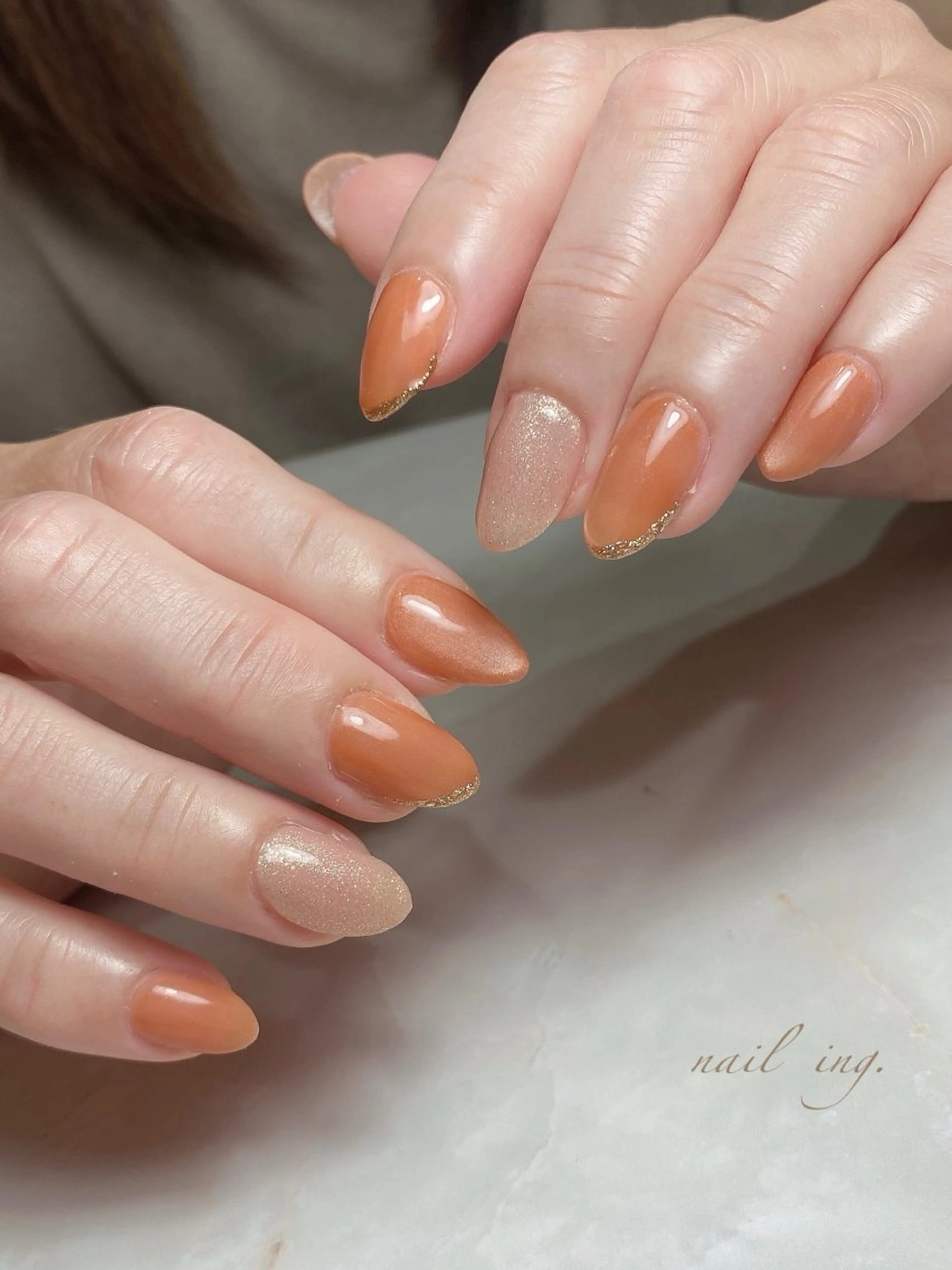 ネイル マグネットネイル ワンカラーネイル ｉｎｇ .のネイルデザイン