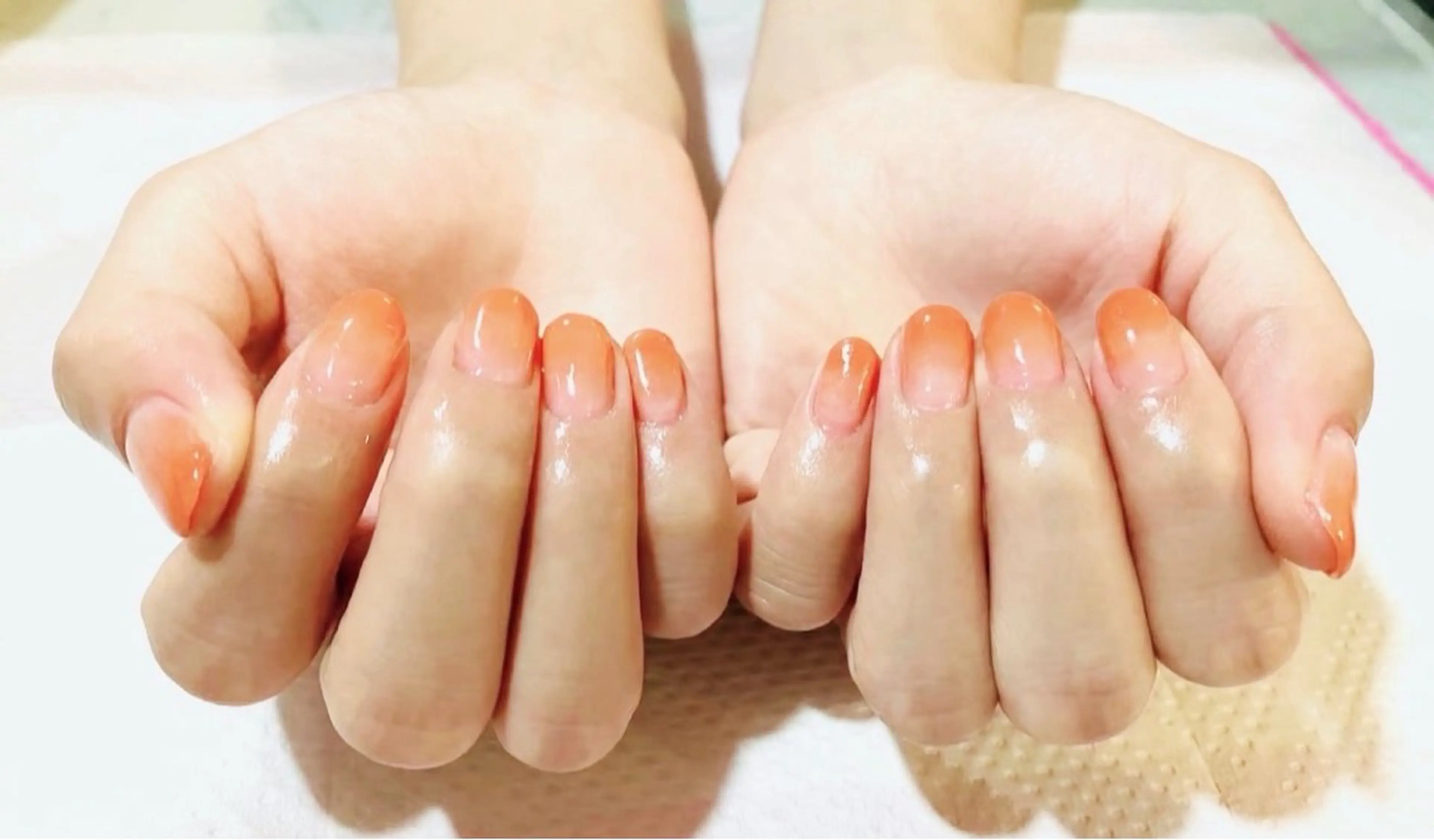 【Jrネイリスト】ハンド　パラジェル　グラデーション（オフなし）の写真