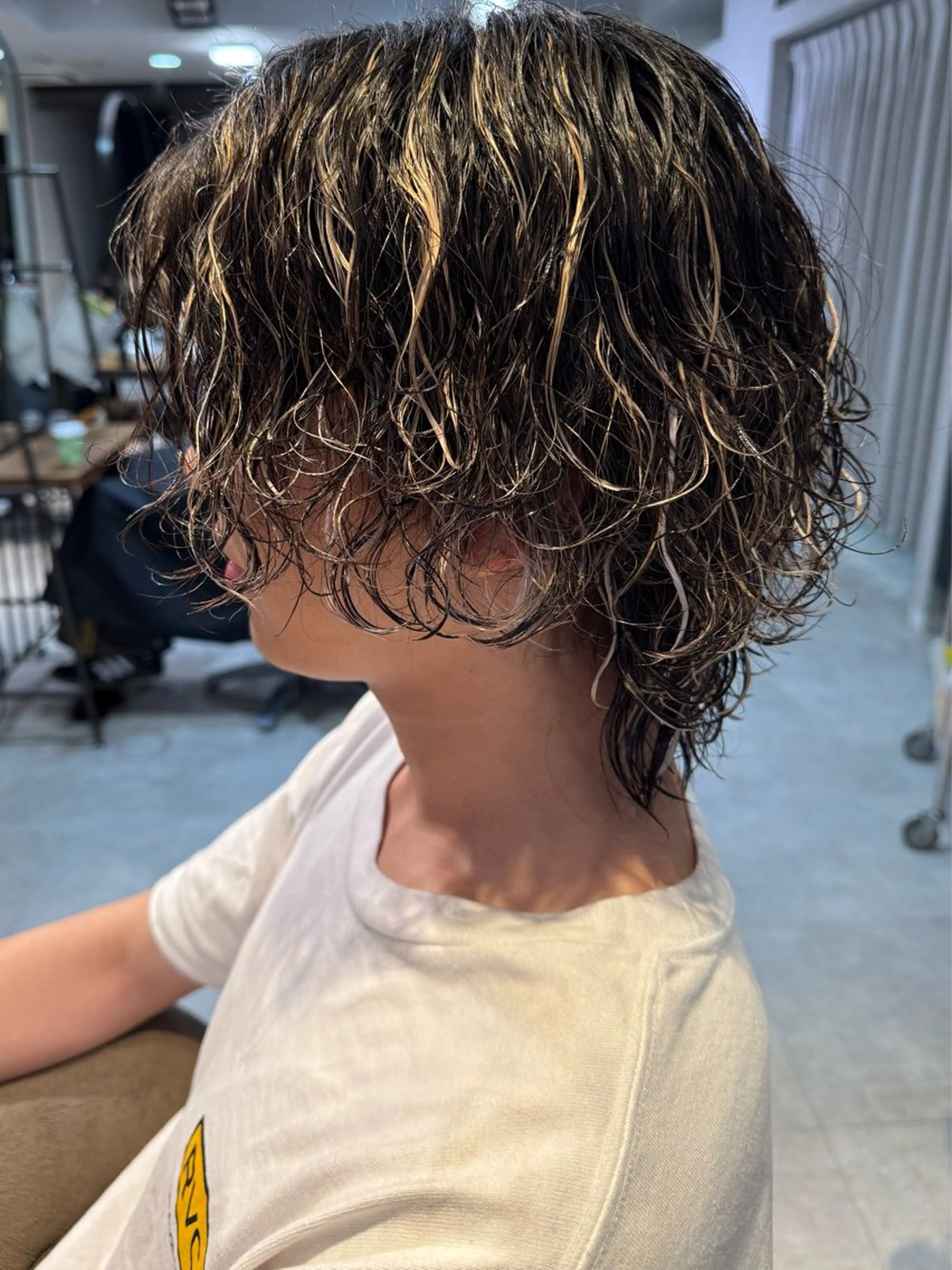 パーマ メンズ メンズパーマ 波巻きパーマ スパイラルパーマ カット パーマ LICO HAIR＆RELAXATION 名駅店所属・メンズ特化美容師/ パーマ/波巻き/陸翔のヘアスタイル