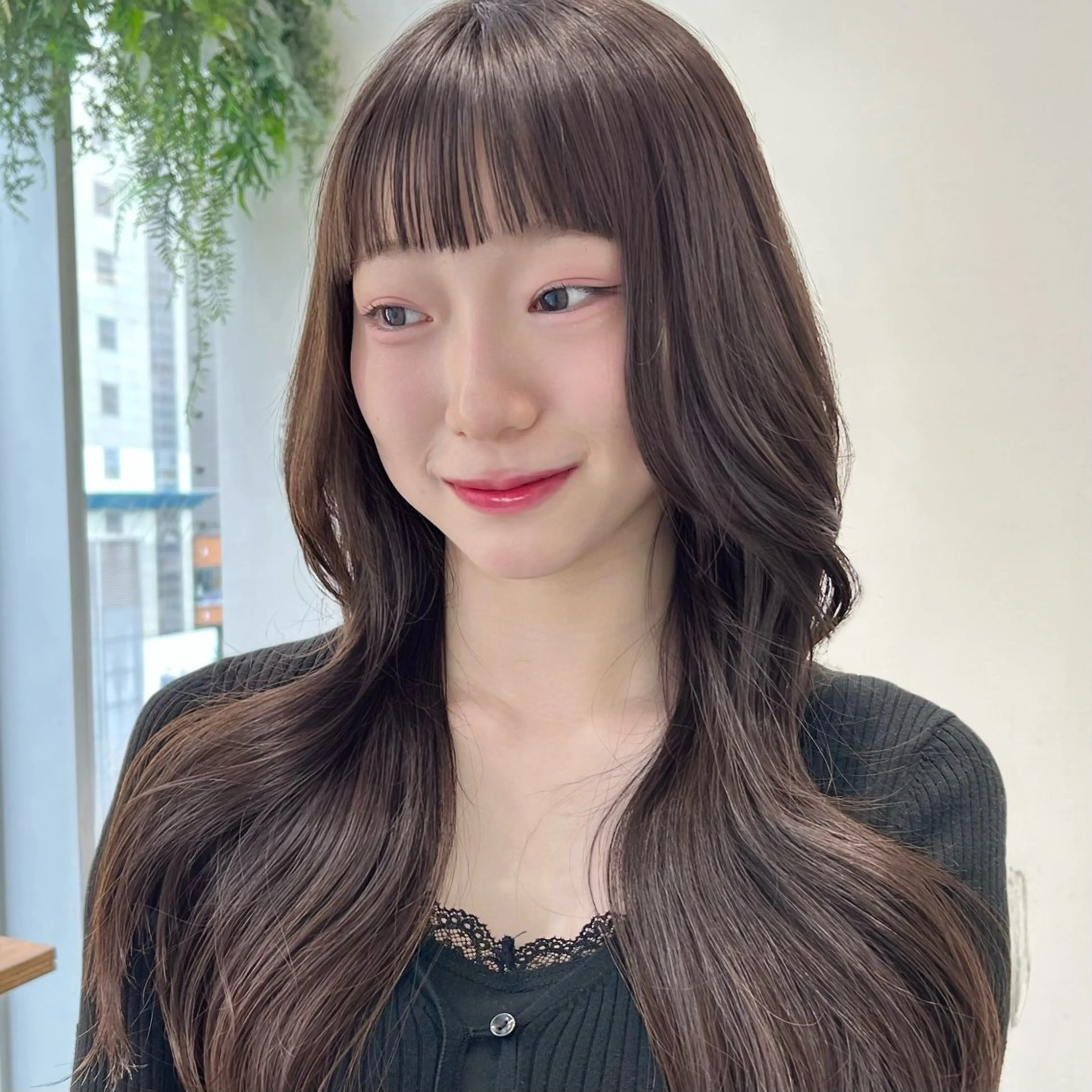 ロング 似合わせ前髪／ 小顔カット🎀そうのヘアスタイル