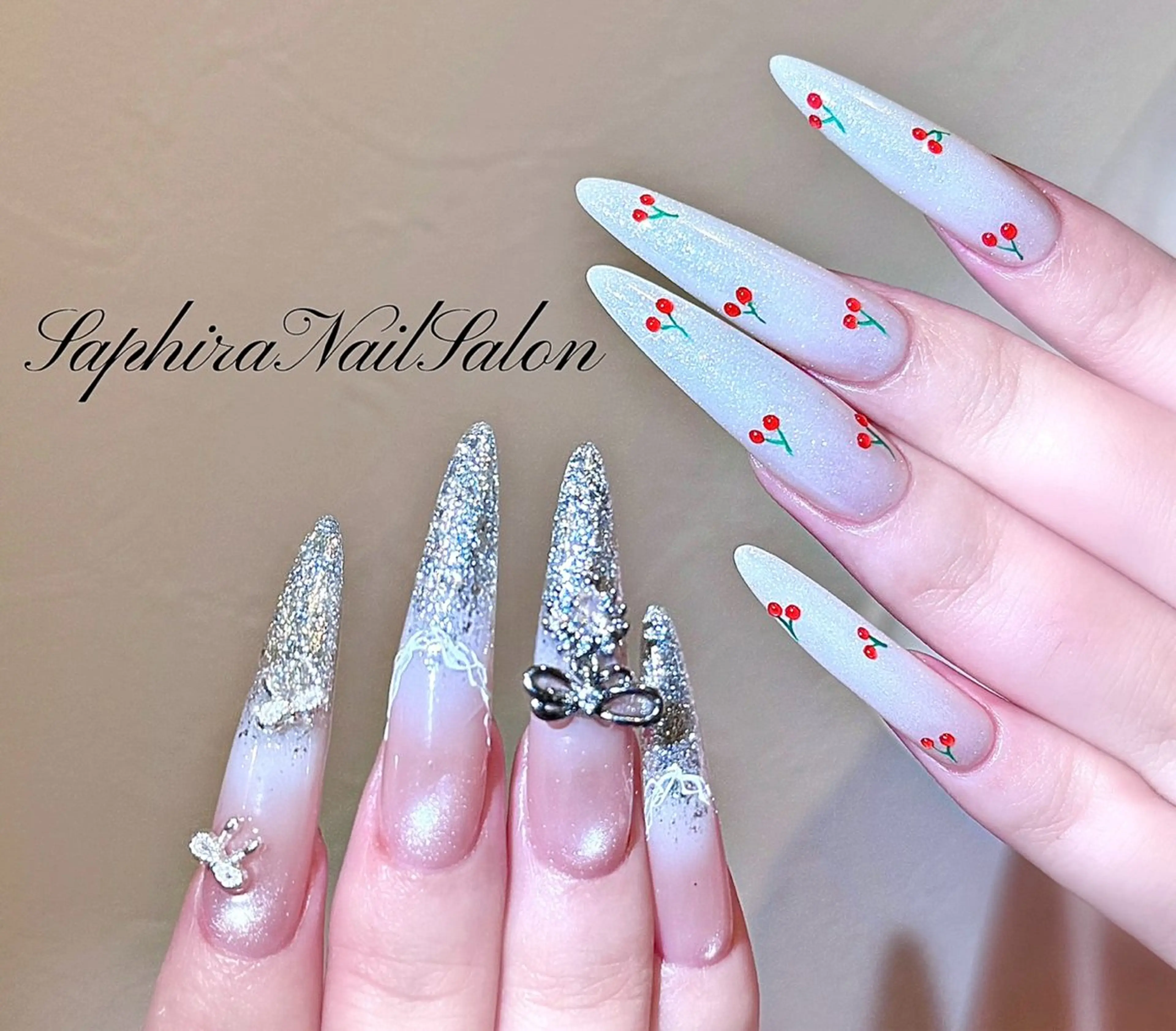 カラー ハンドネイル Saphiraネイル サロン錦糸町のネイルデザイン