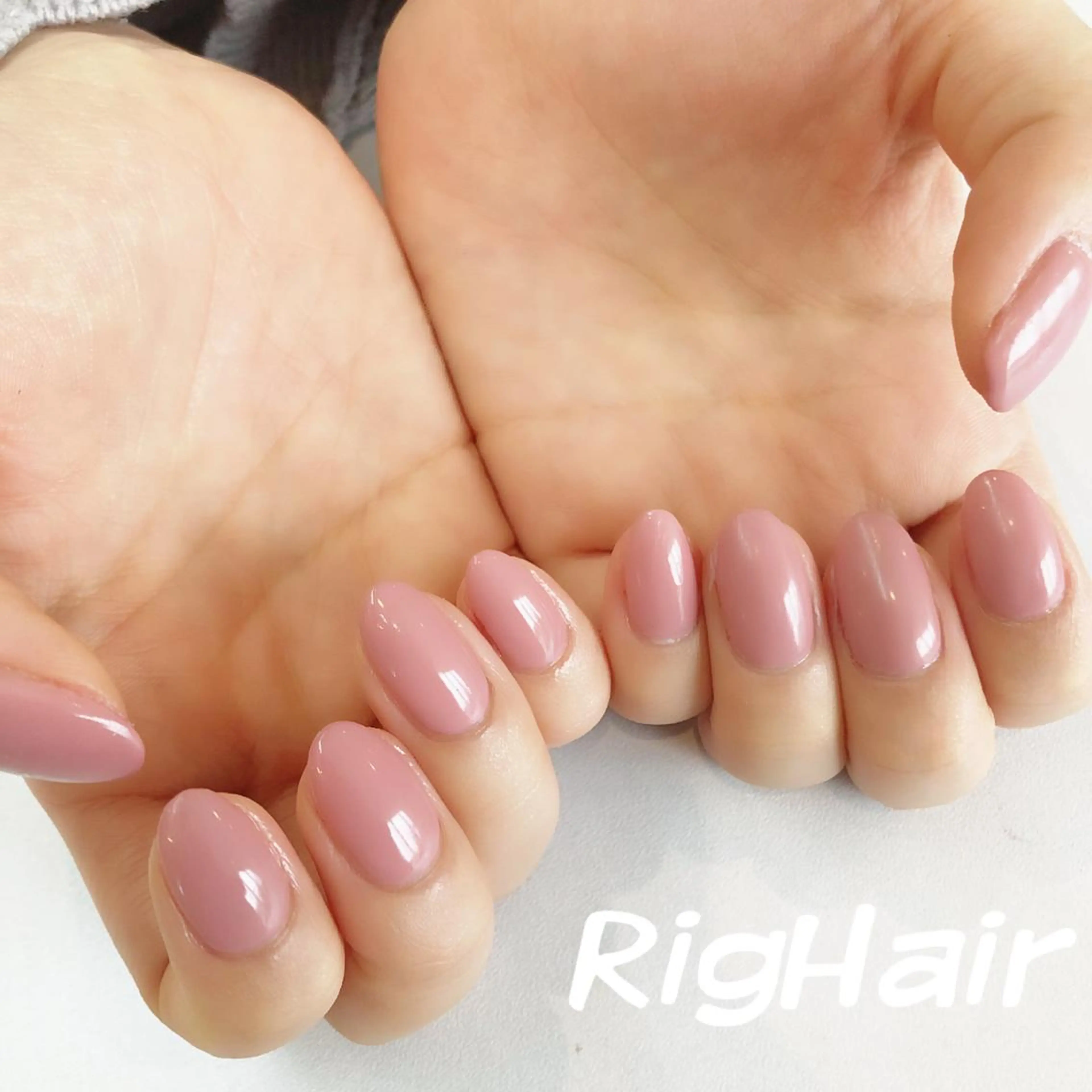 ネイル ワンカラーネイル RigHair所属・RigHair MIZUHOのネイルデザイン