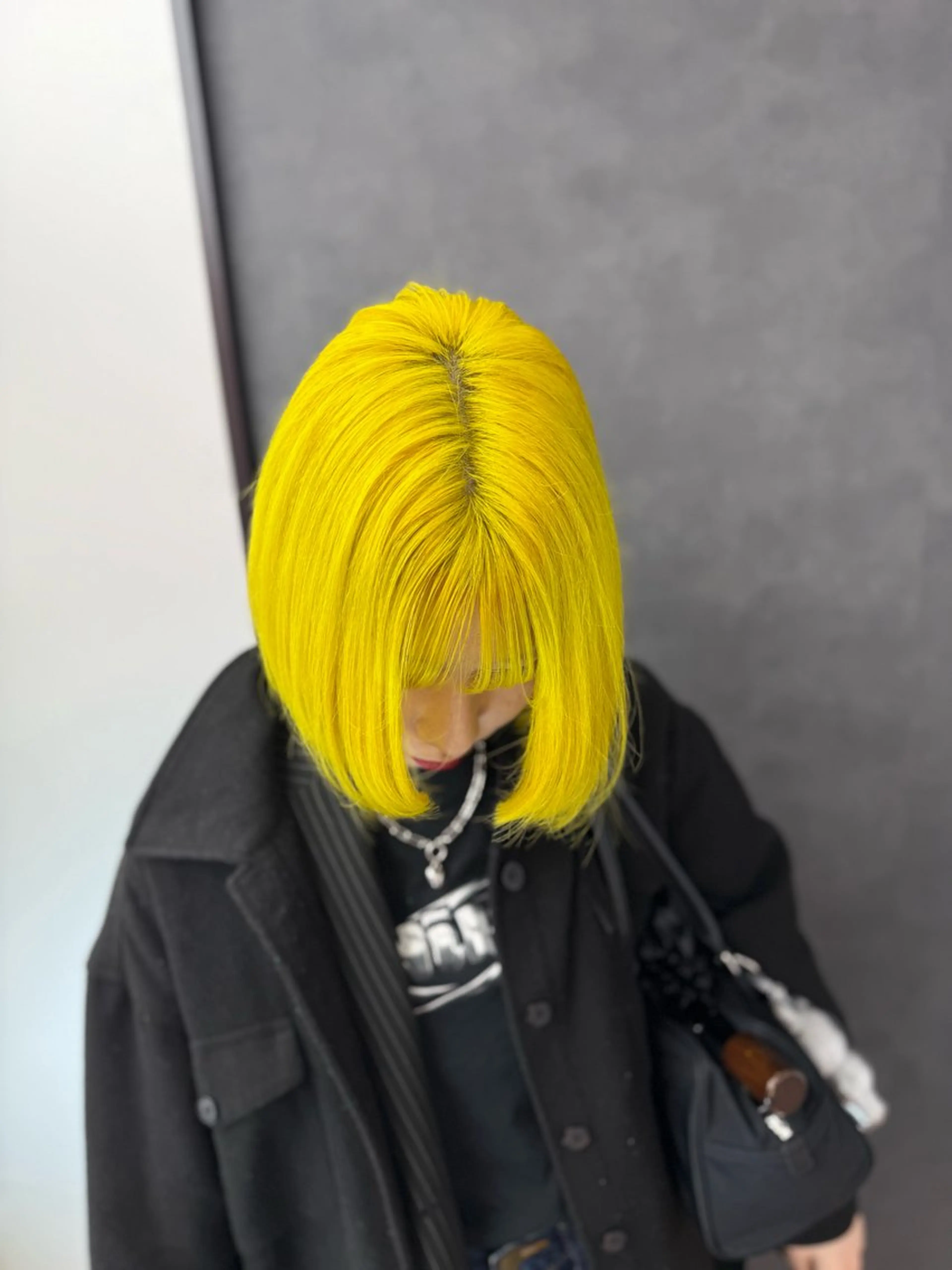 ミディアム カラー イエローカラー ヘアカラー 渋谷ブリーチカラー/ デザインカラー/優希のヘアスタイル