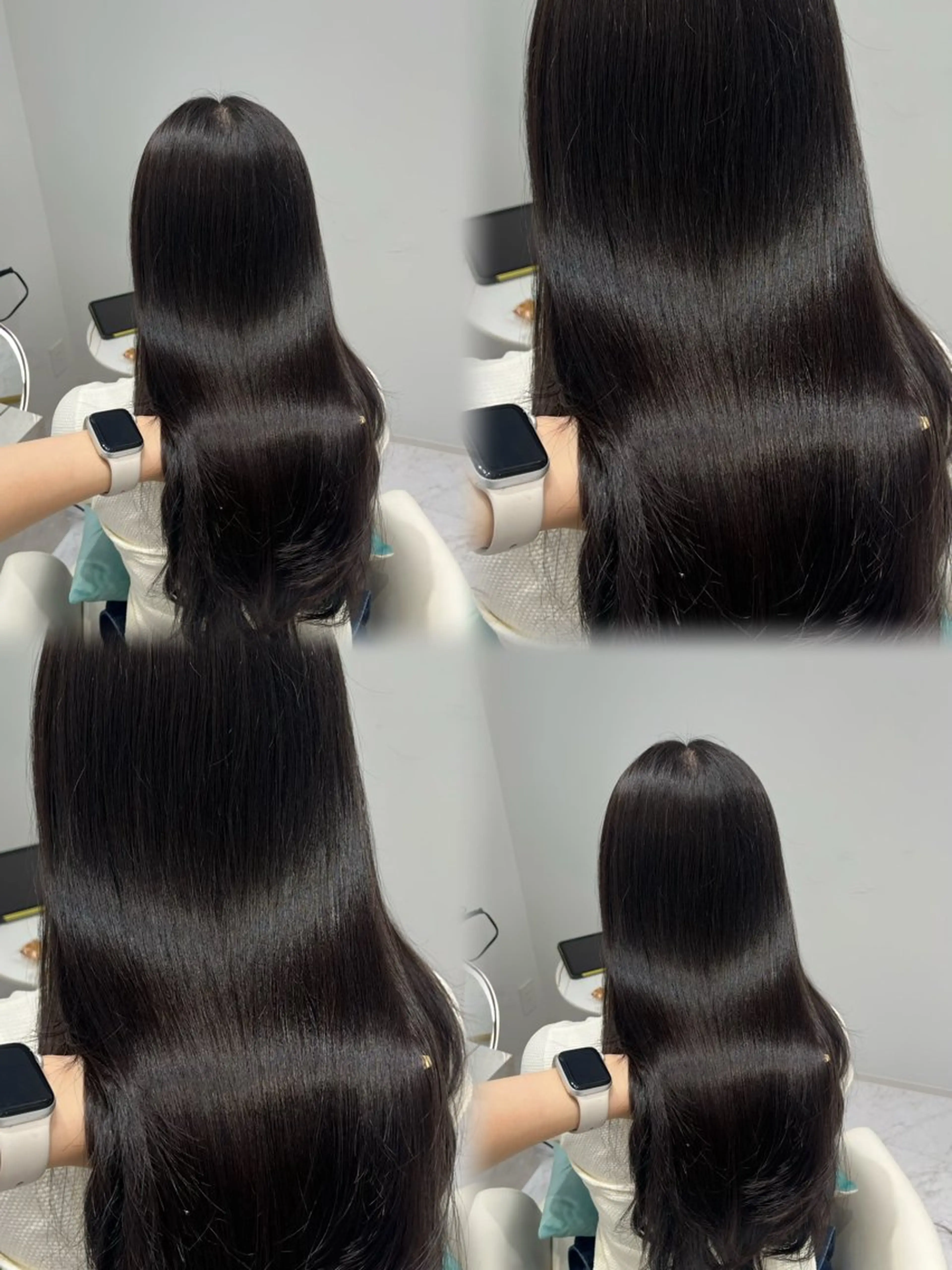 ロング カラー 黒髪 ブラウンカラー ダークブラウン ハイレイヤー 髪質改善 カット ヘアカラー トリートメント 名古屋/透明感カラー /韓国ヘア/高木梨帆のヘアスタイル