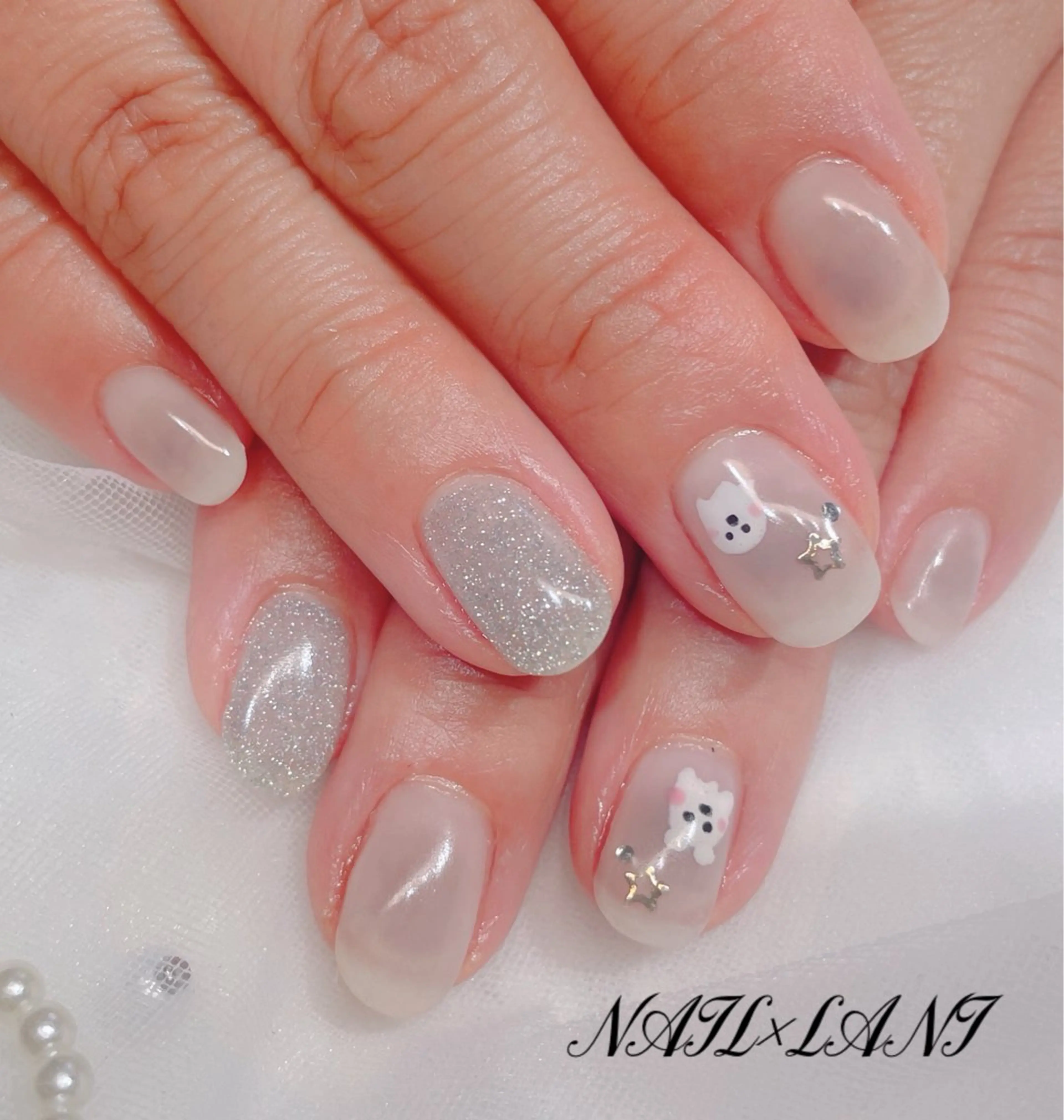 ネイル フットネイル ジェルネイル マグネットネイル パラジェル 一之瀬 柚季のネイルデザイン