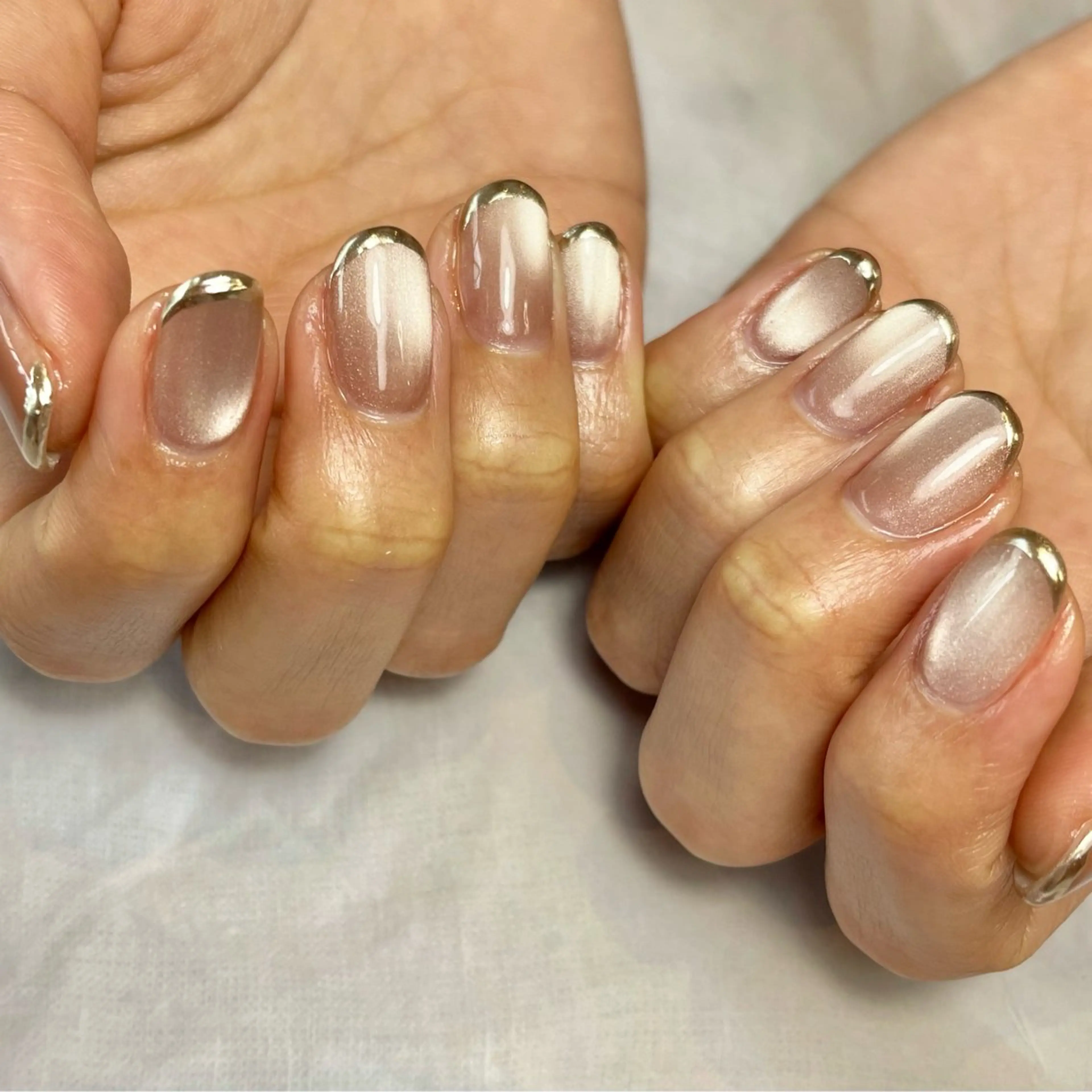 ネイル ミラーネイル ハンドネイル Reflection marikoのネイルデザイン