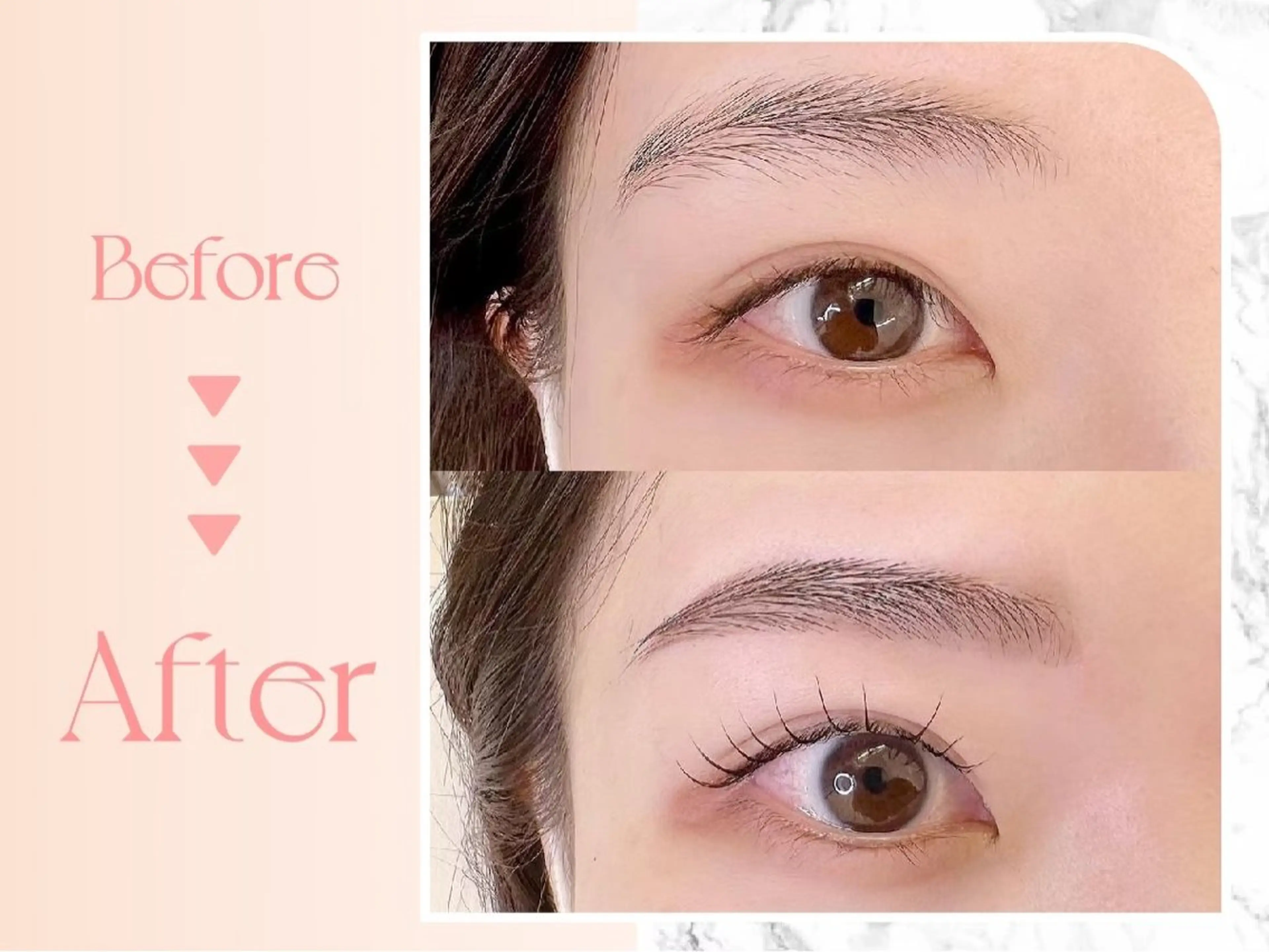 🦋アイブロウWAX + まつ毛パーマ🦋の写真