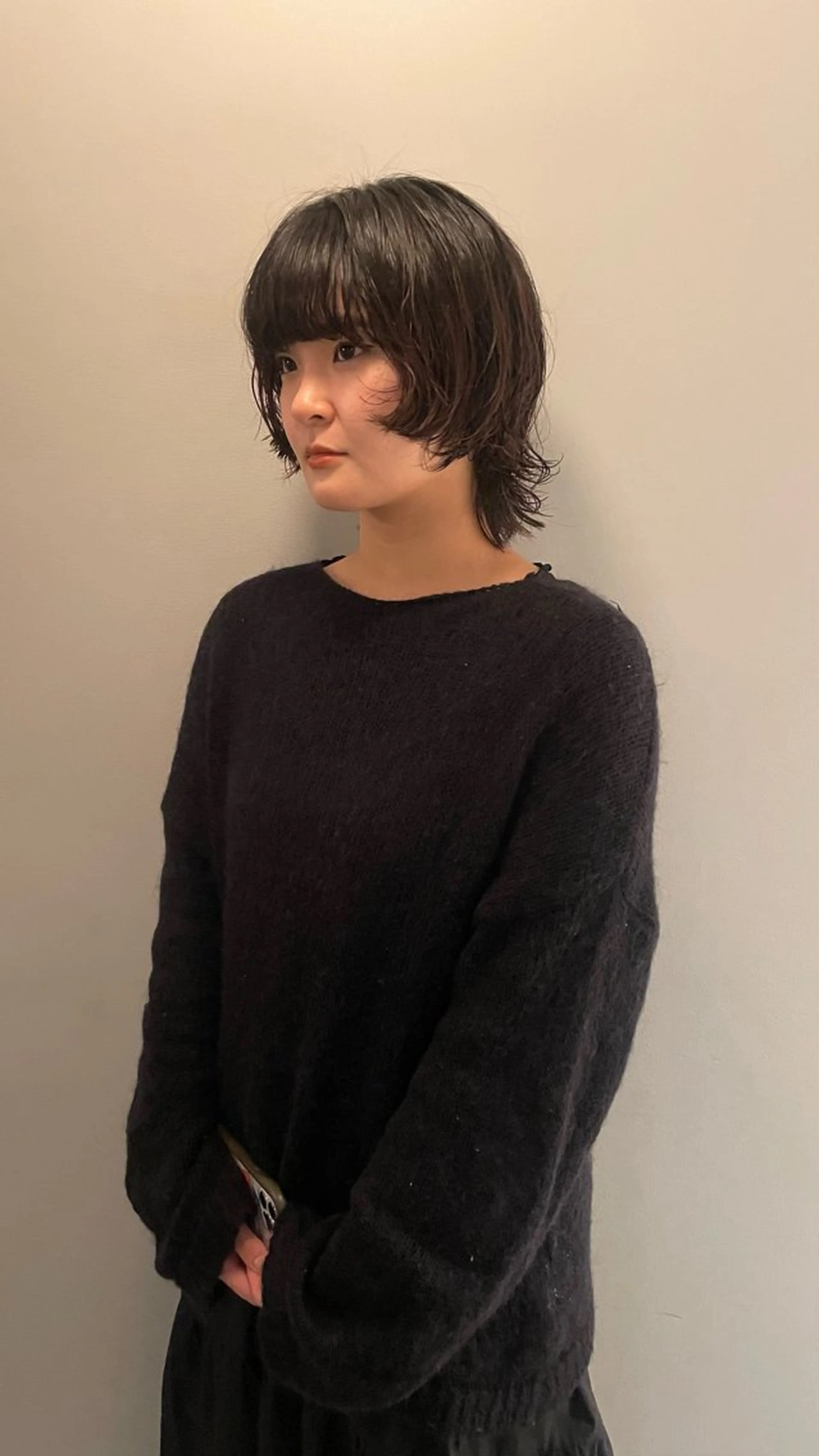 ミディアム パーマ ミディアムパーマ ボブ レイヤーカット 原宿/ケパーマ 🧺ユウマのヘアスタイル