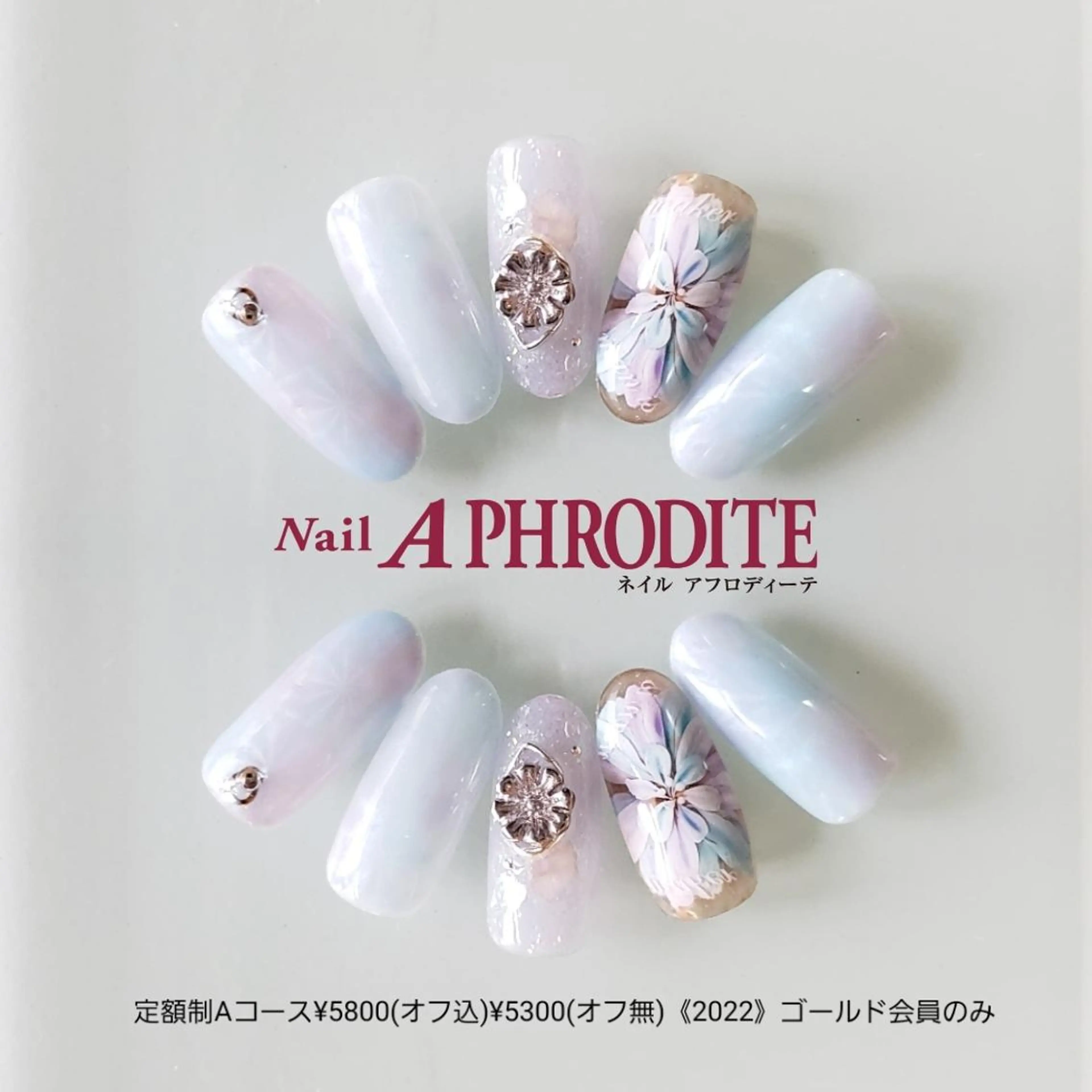ネイル アートネイル ジェルネイル 持ち込み ソフトジェル ハンドネイル Nail  Aphroditeのネイルデザイン