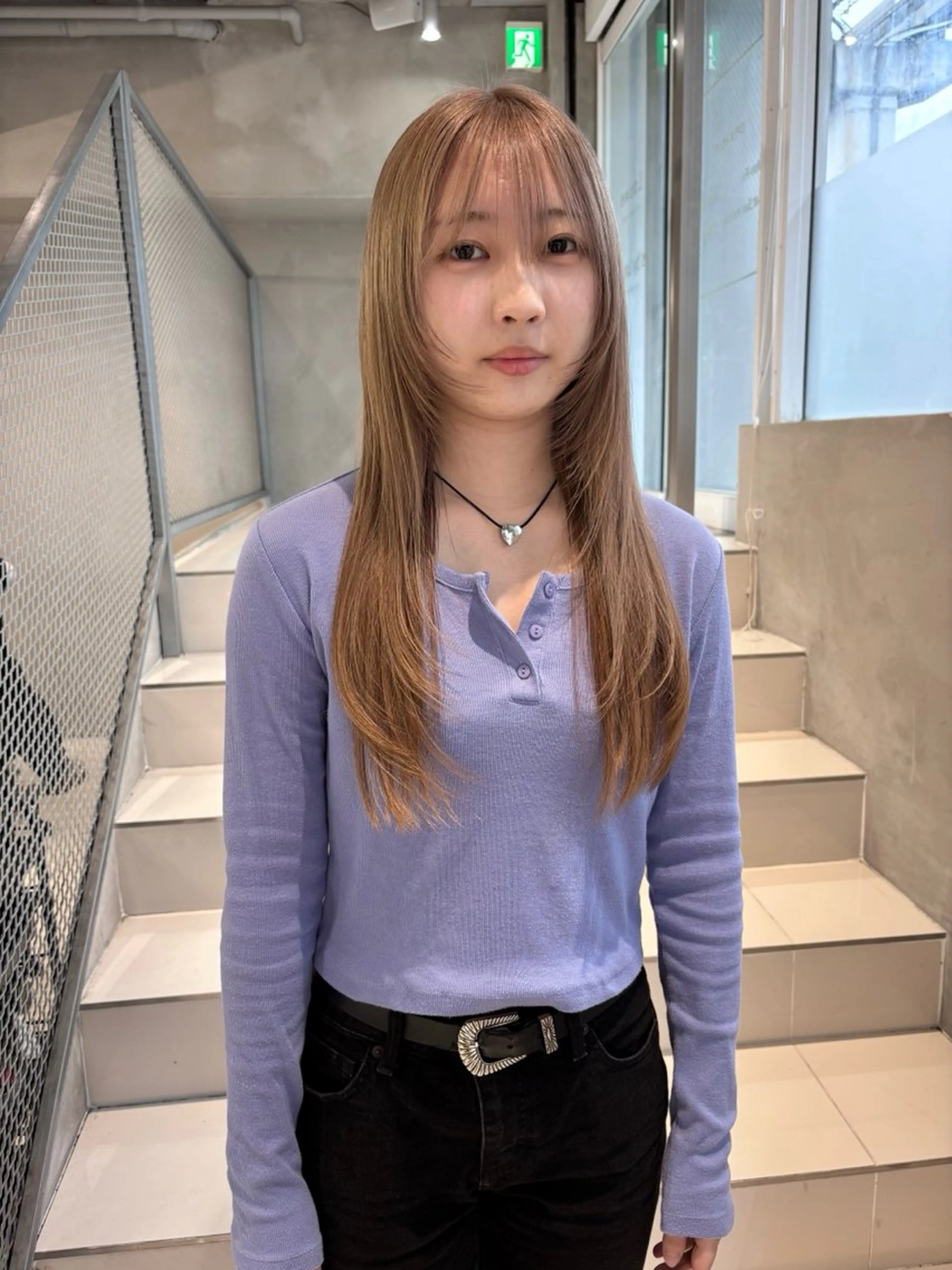 カラー ブリーチ ヘアカラー 透明感カラー/set /hana🍀🪽‪のヘアスタイル