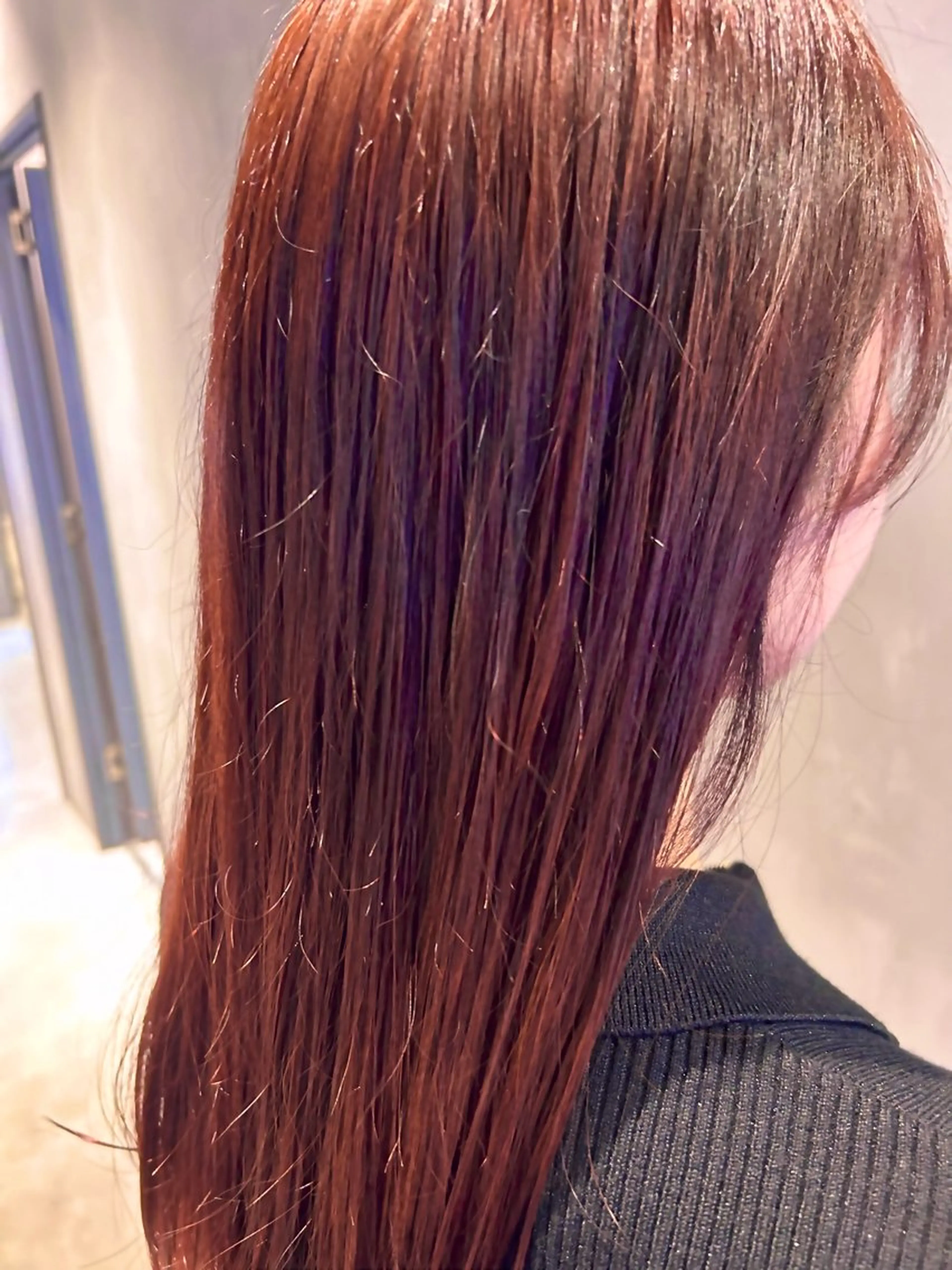 ロング カラー レッドカラー そら୨୧˖men's /デザインカラーのヘアスタイル