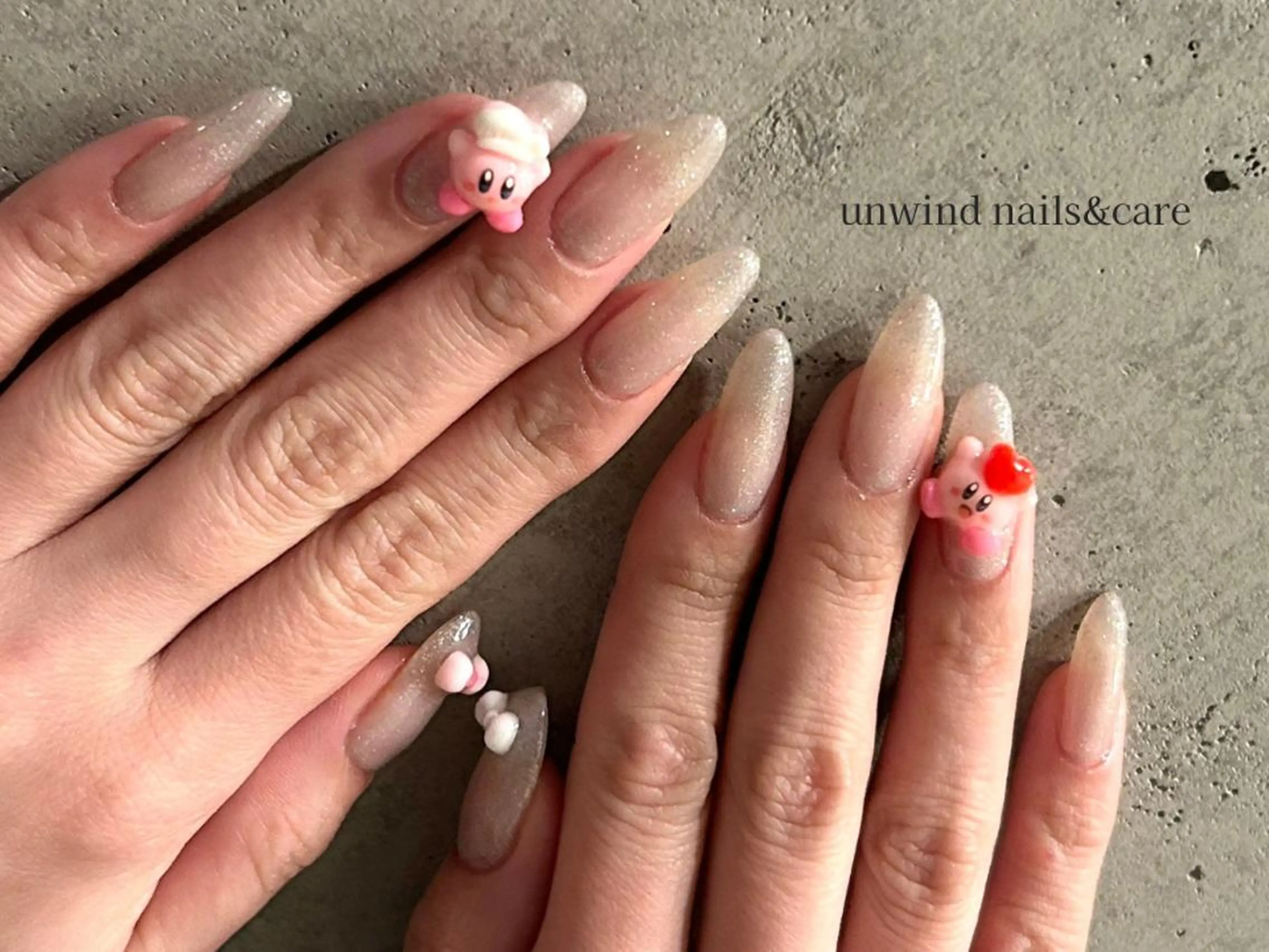 【HAND】ワンカラー＋パーツつけ放題🍒🍇 ¥7,700の写真