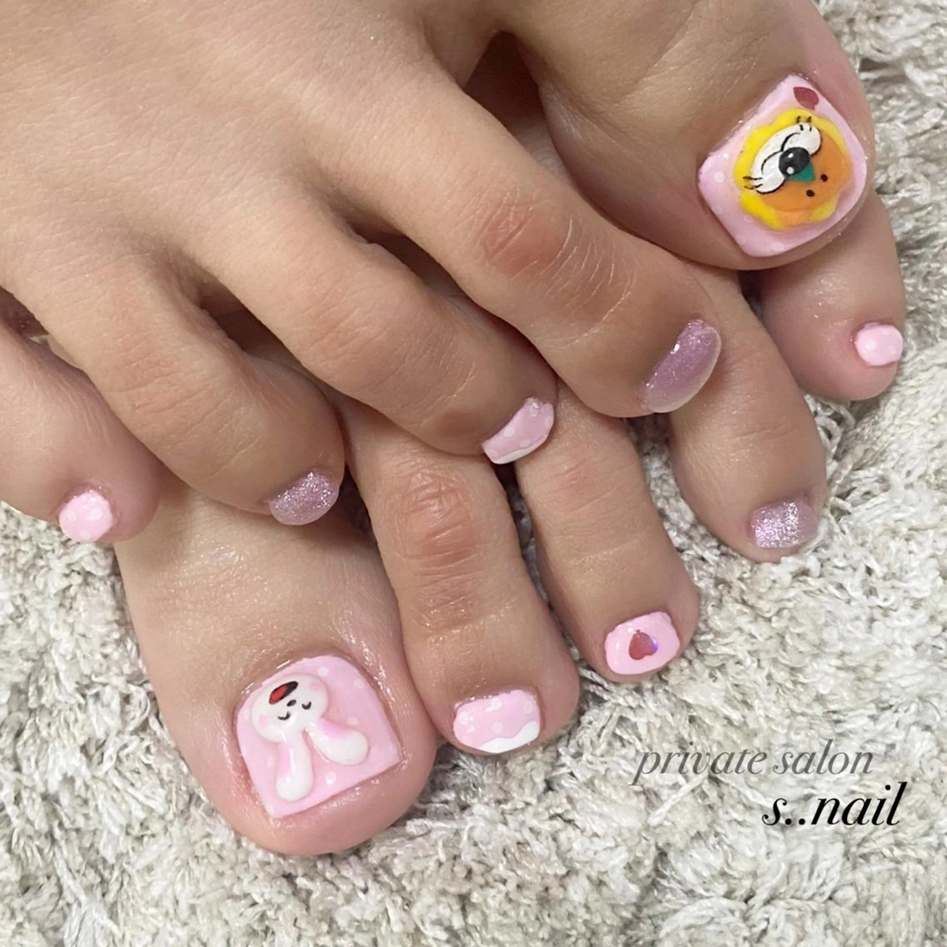 ネイル ピンク ハンドネイル フットネイル s..nail / MORITAのネイルデザイン