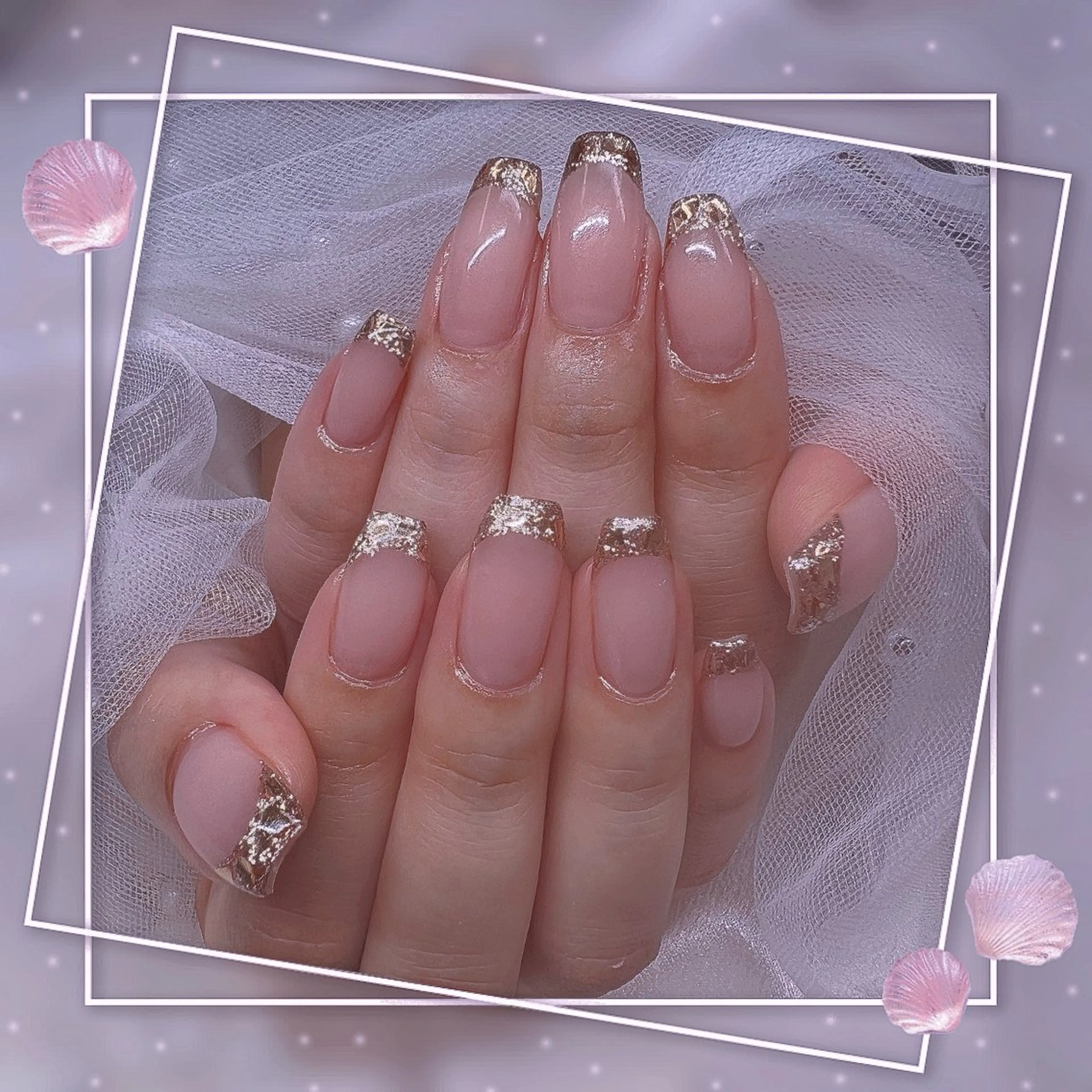 ネイル チークネイル フレンチネイル グラデーション マグネットネイル マグネットフレンチ ハンドネイル ハンドケア Chill Nailsalonのネイルデザイン