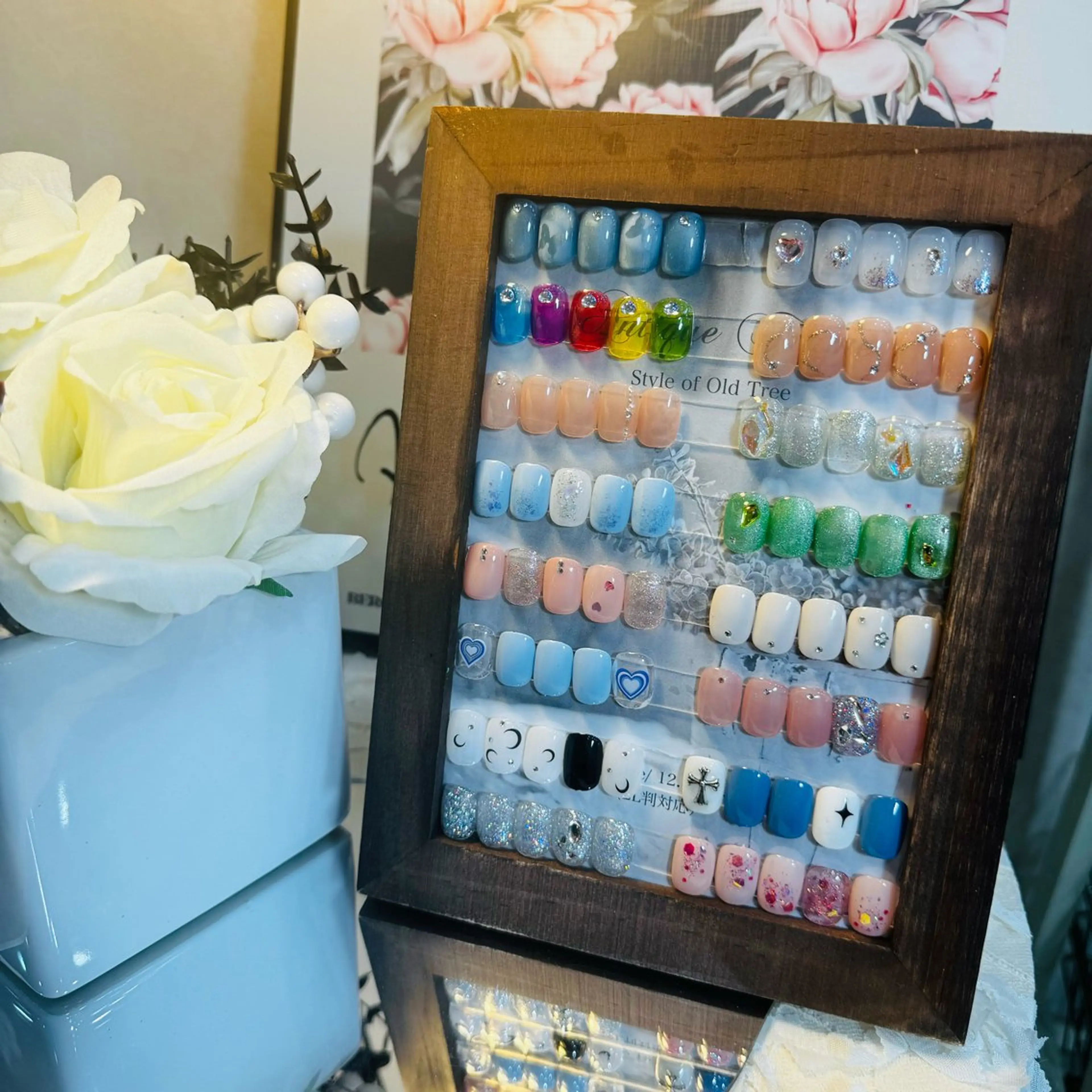 ネイル 長さ出し フレンチネイル ジェルネイル ガラスフレンチ 韓国ネイル HD Studioのネイルデザイン