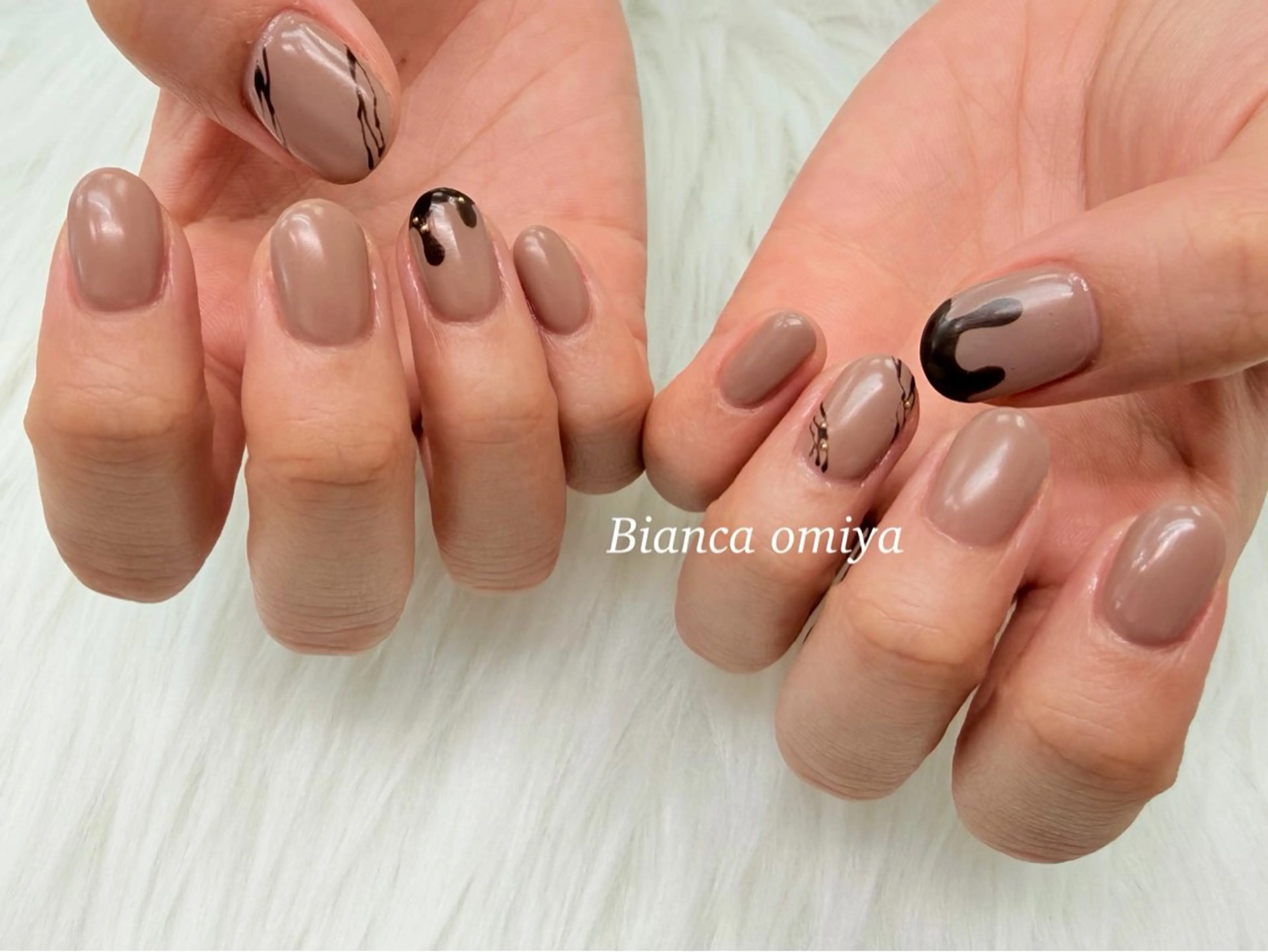 ネイル フラッシュネイル フレンチネイル ジェルネイル グラデーション マグネットネイル ハンドネイル Bianca大宮 katoᕱ⑅ᕱ゙のネイルデザイン