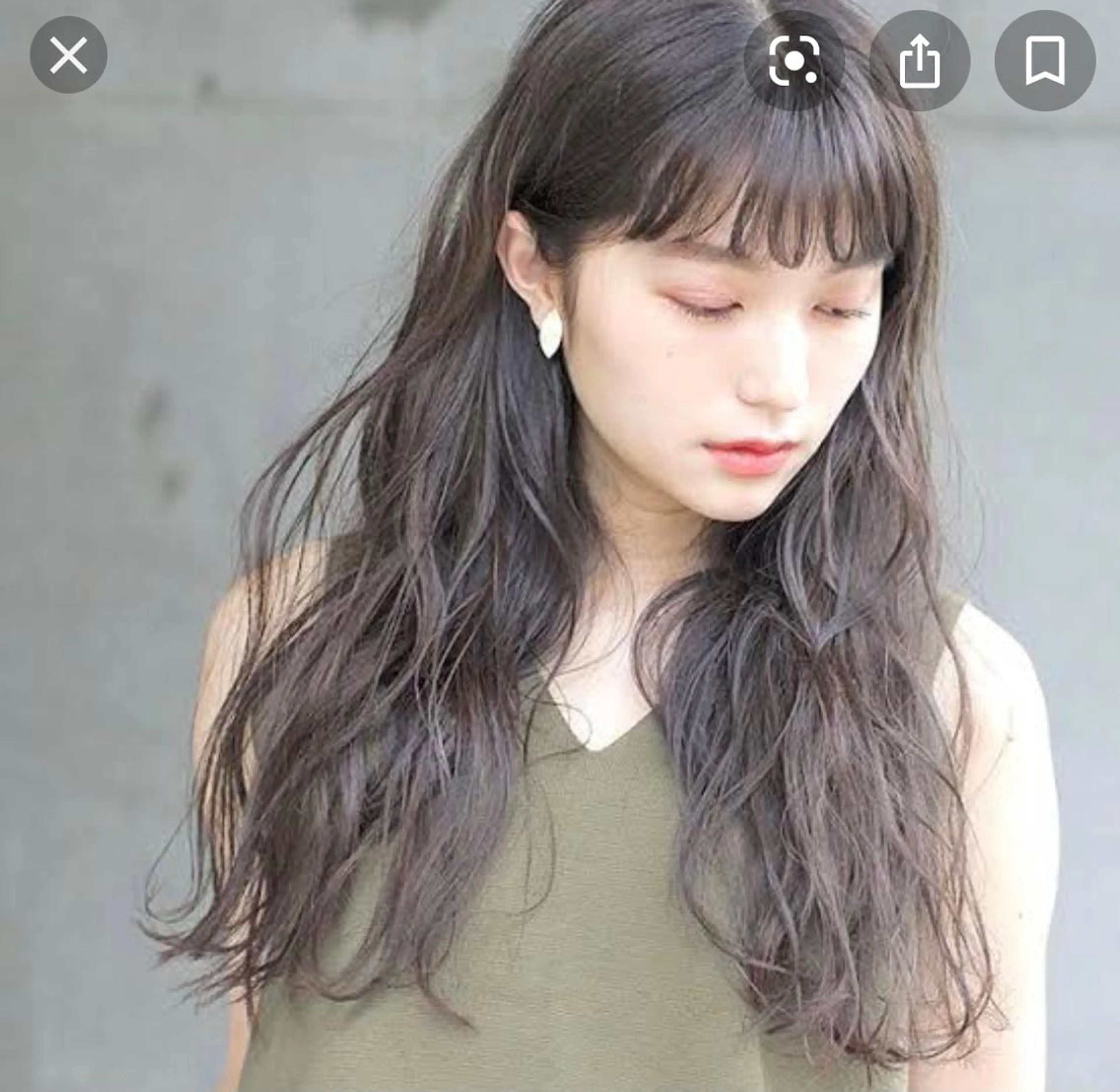 ロング パーマ 多河 遥のヘアスタイル