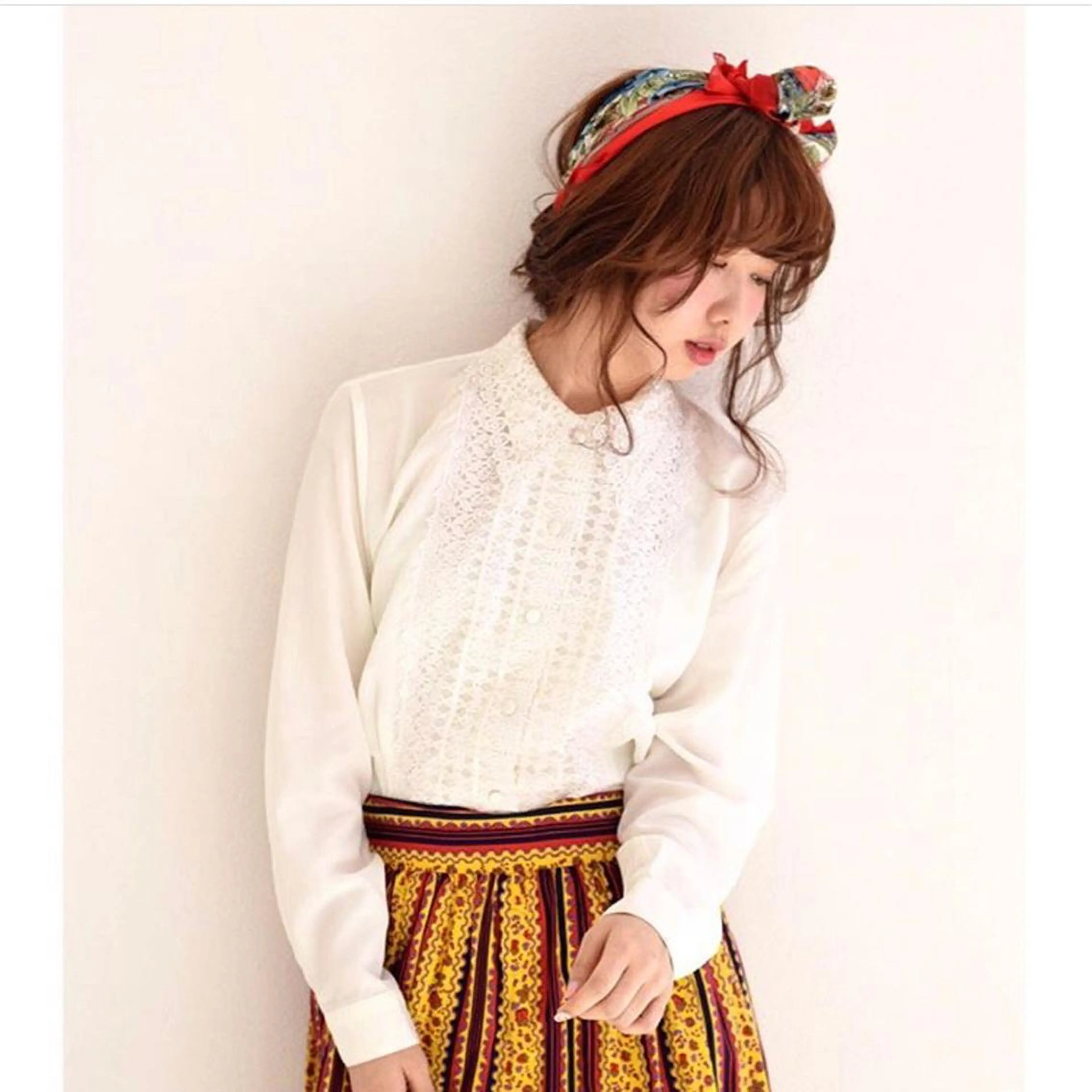 カラー ヘアアレンジ 高木 麻知子のヘアスタイル