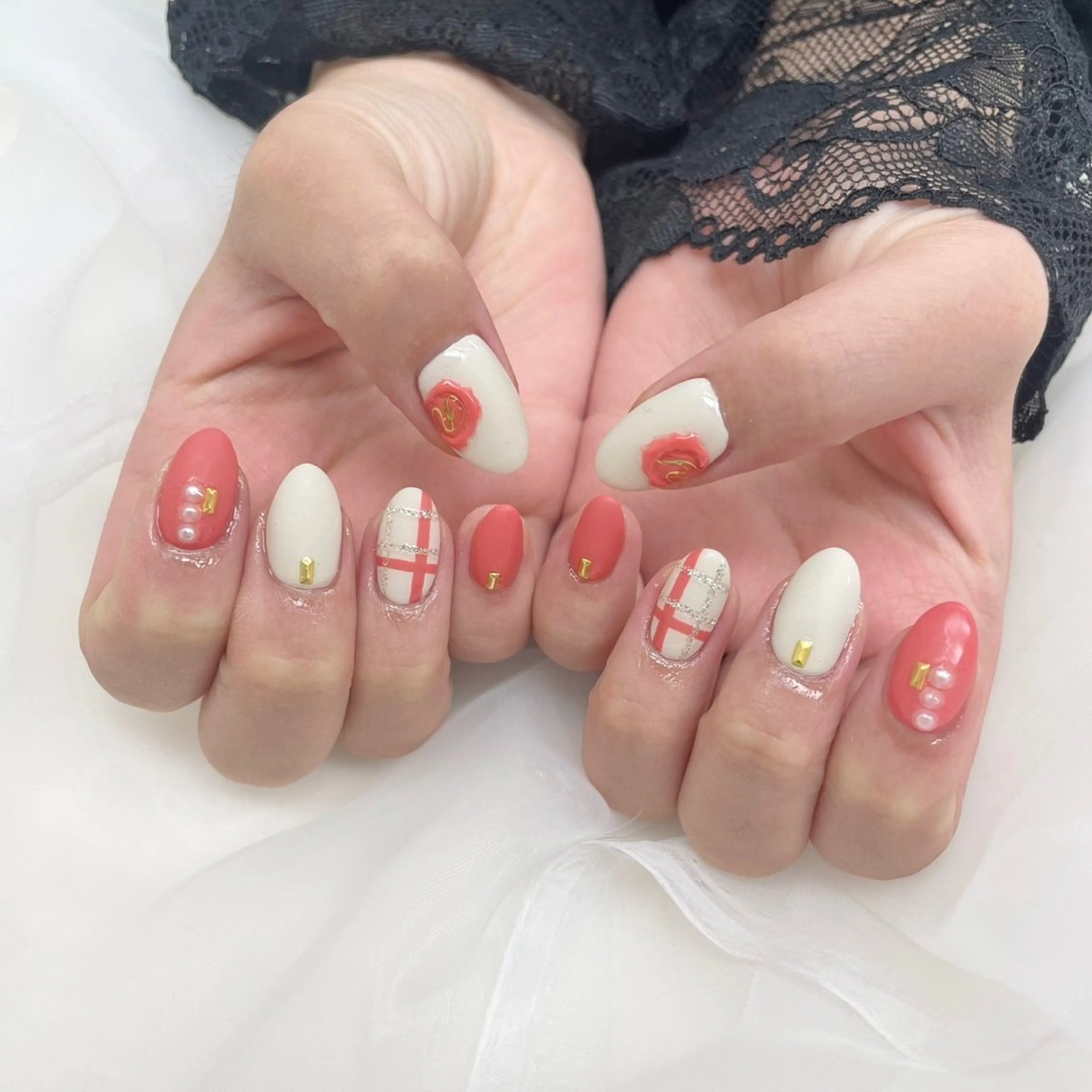 ミディアム 韓国風ヘア ハンドネイル nail jaol池袋店所属・ネイルJaol 池袋のネイルデザイン