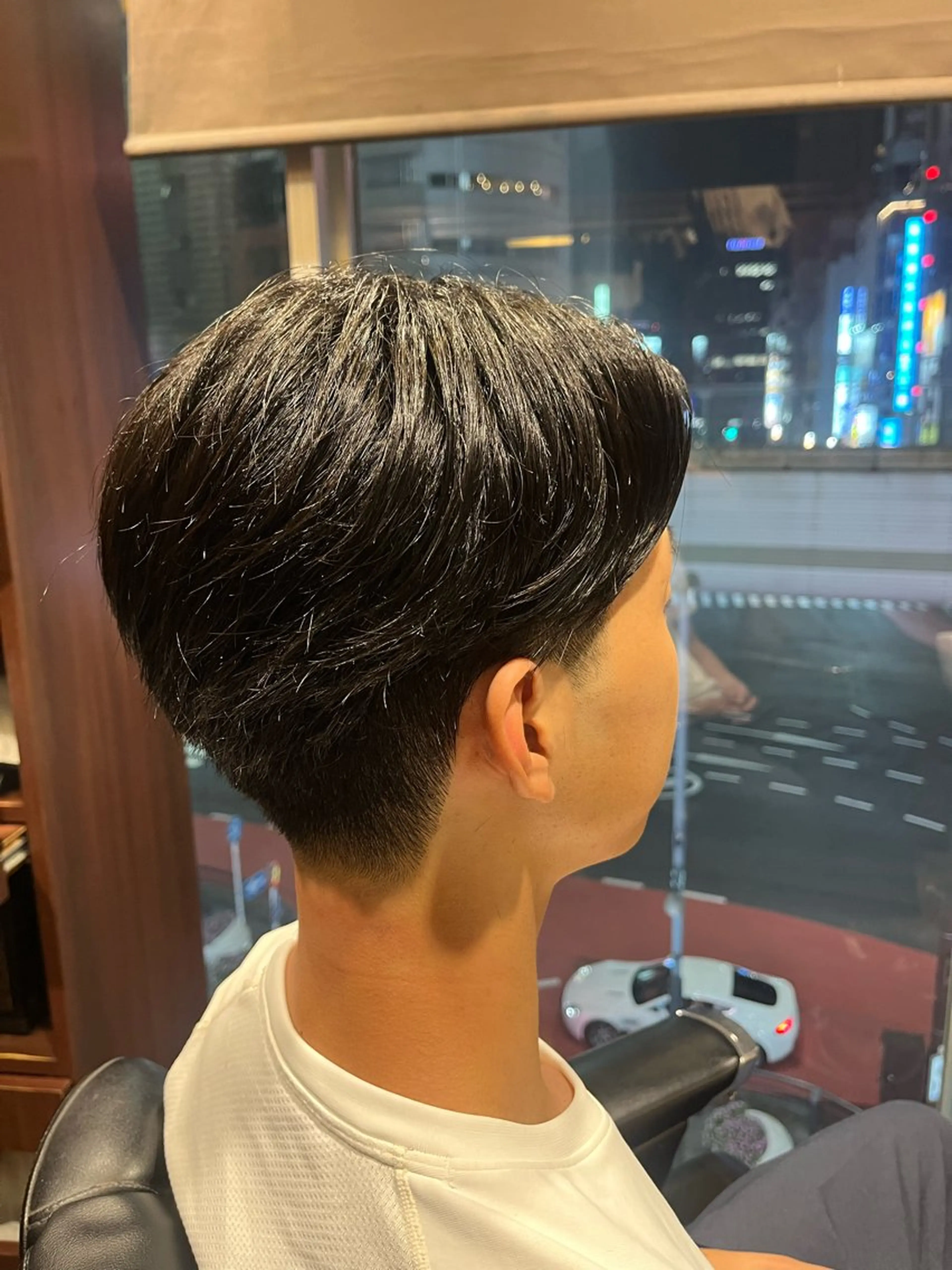 ミディアム メンズ フェードカット 宮崎 陽樹のヘアスタイル