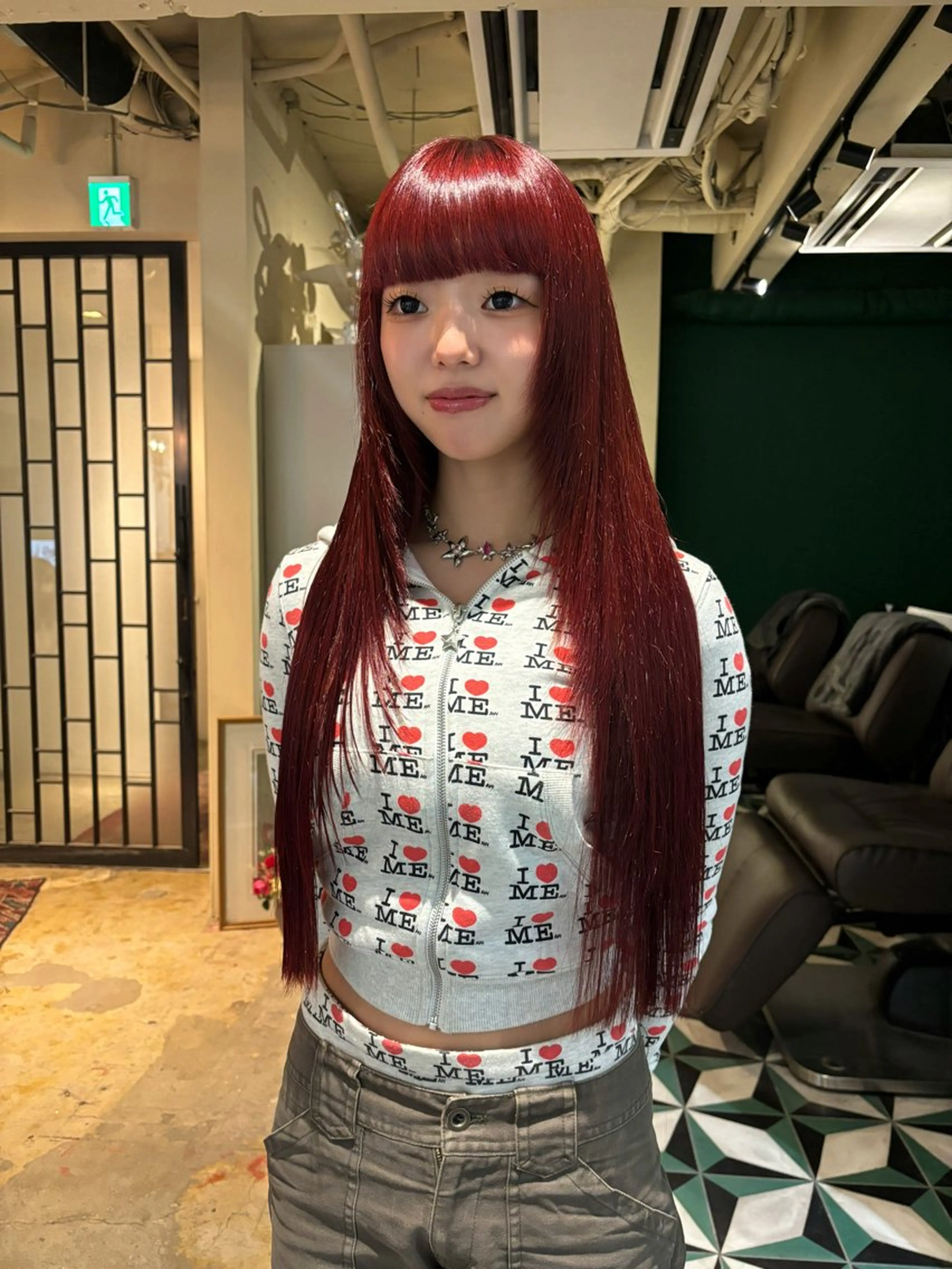 ロング カラー カット ヘアカラー エクステ ブリーチ/エクステ はしもと そな🫧のヘアスタイル