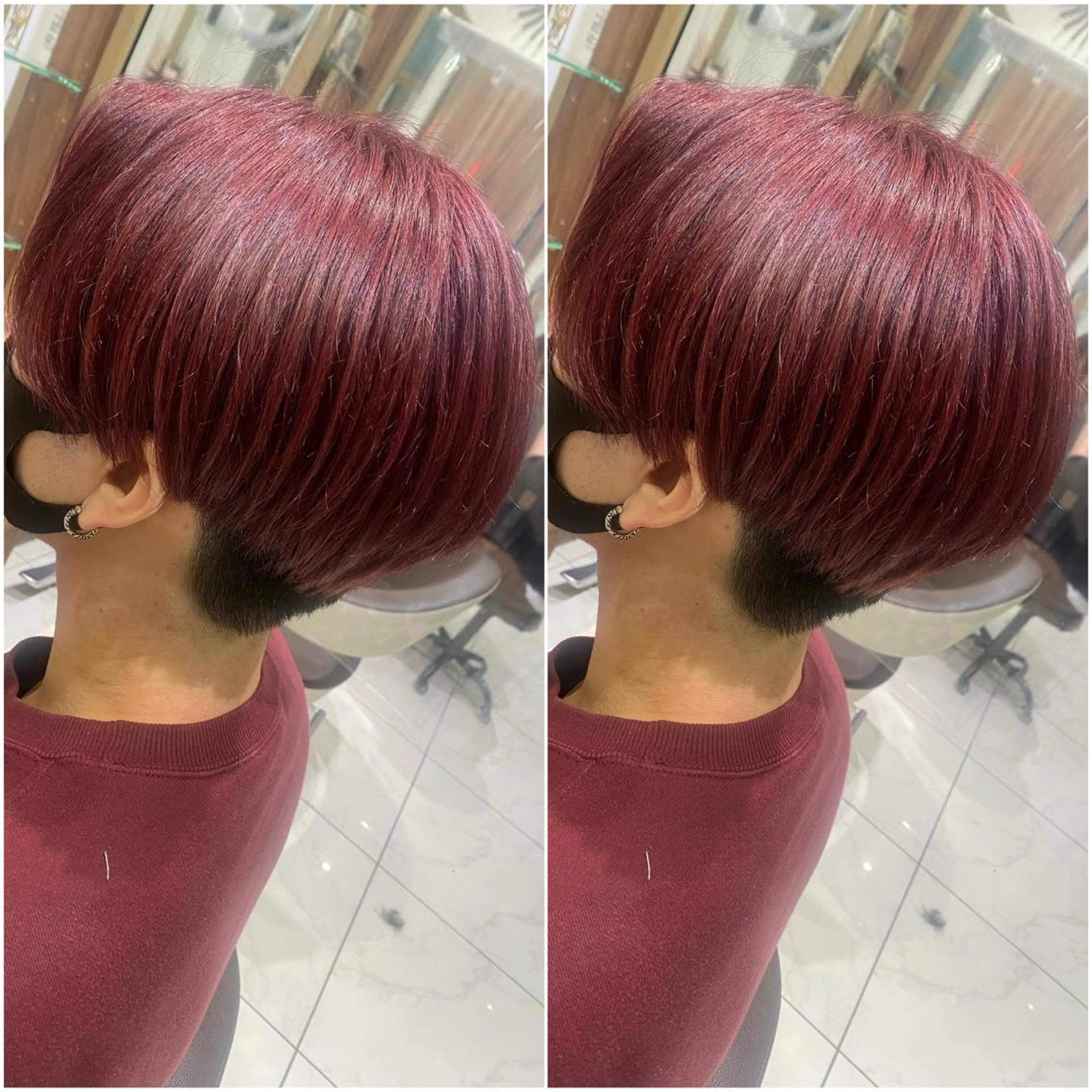 ショート カラー メンズ 全席個室　暖色カラー Zina松園優香🌸のヘアスタイル