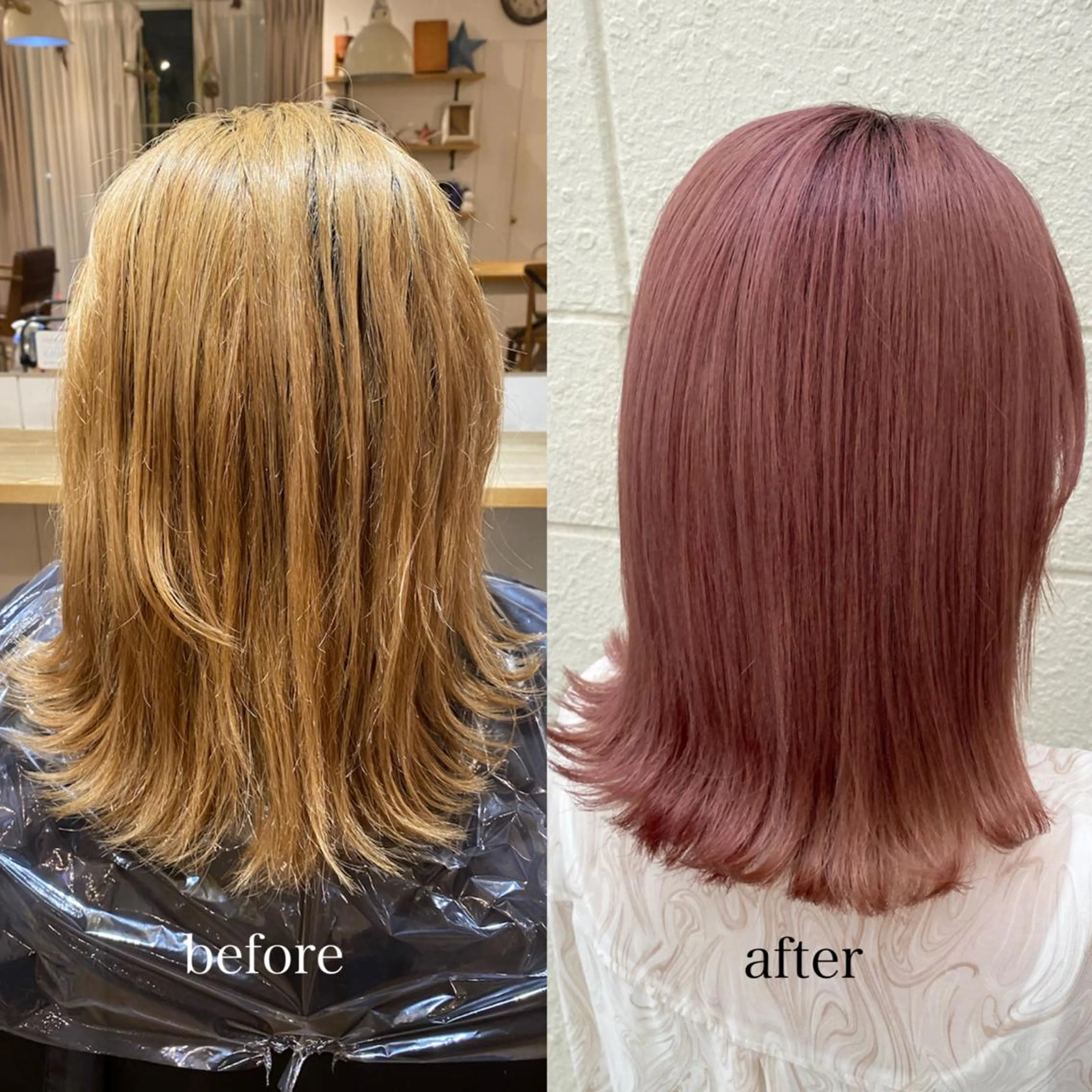 ミディアム カラー Hair　space Rizm　green所属・sayumi 🍒のヘアスタイル