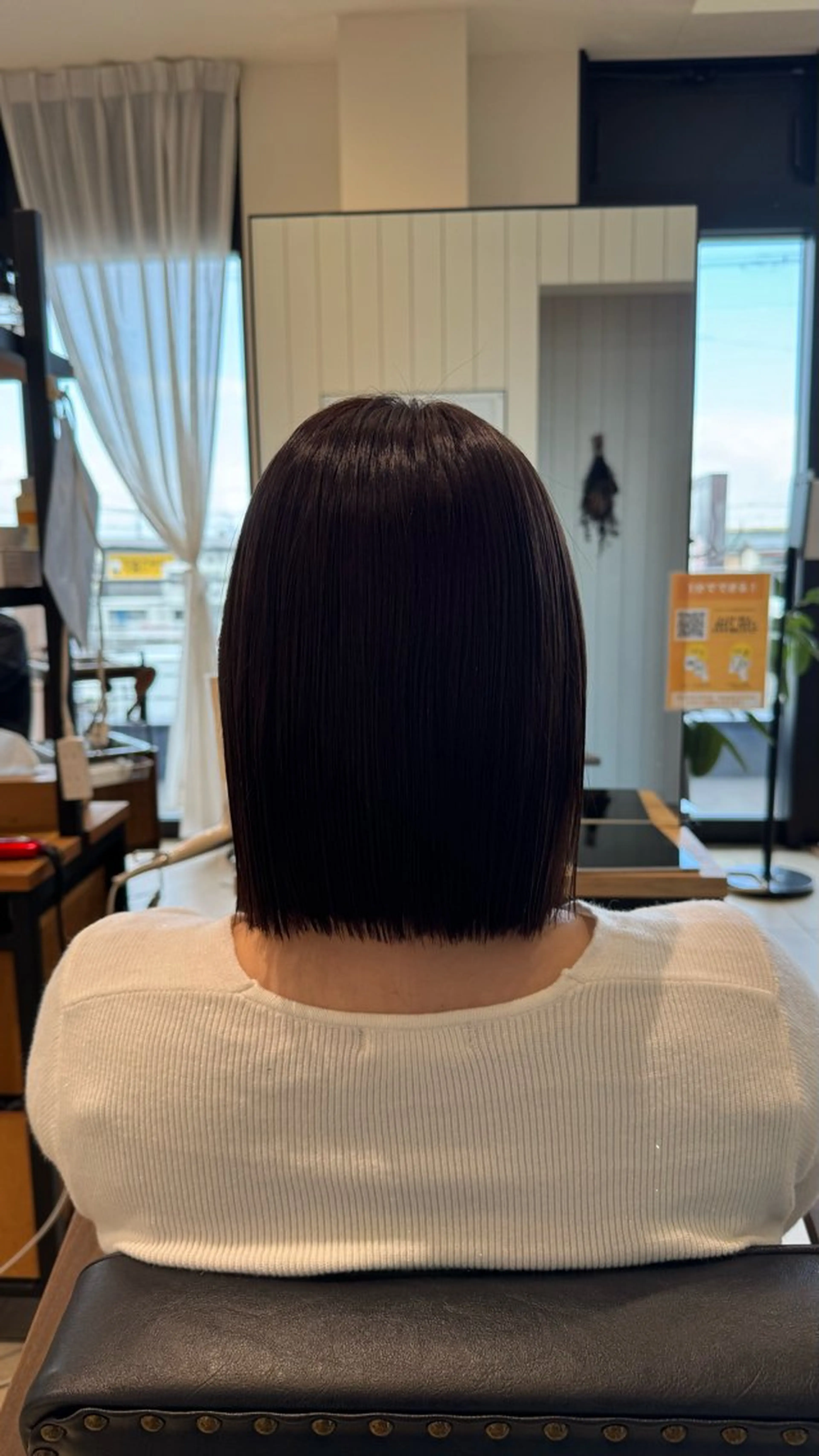 ミディアム メンズストレート⭐️ 髪質改善カラー⭐️のヘアスタイル