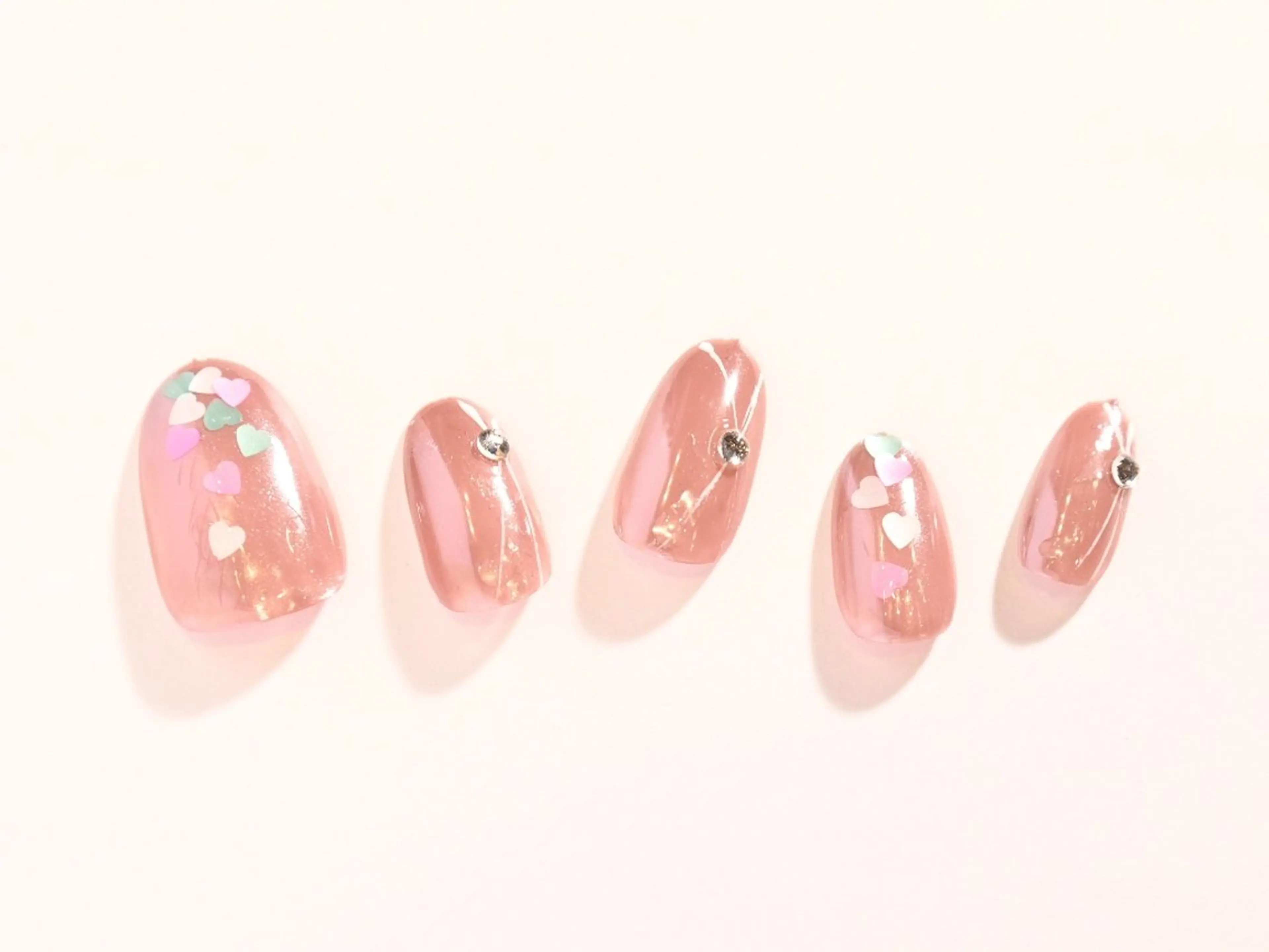 ネイル 春ネイル バレンタイン 💙🤍Tiary M🤍💙のネイルデザイン