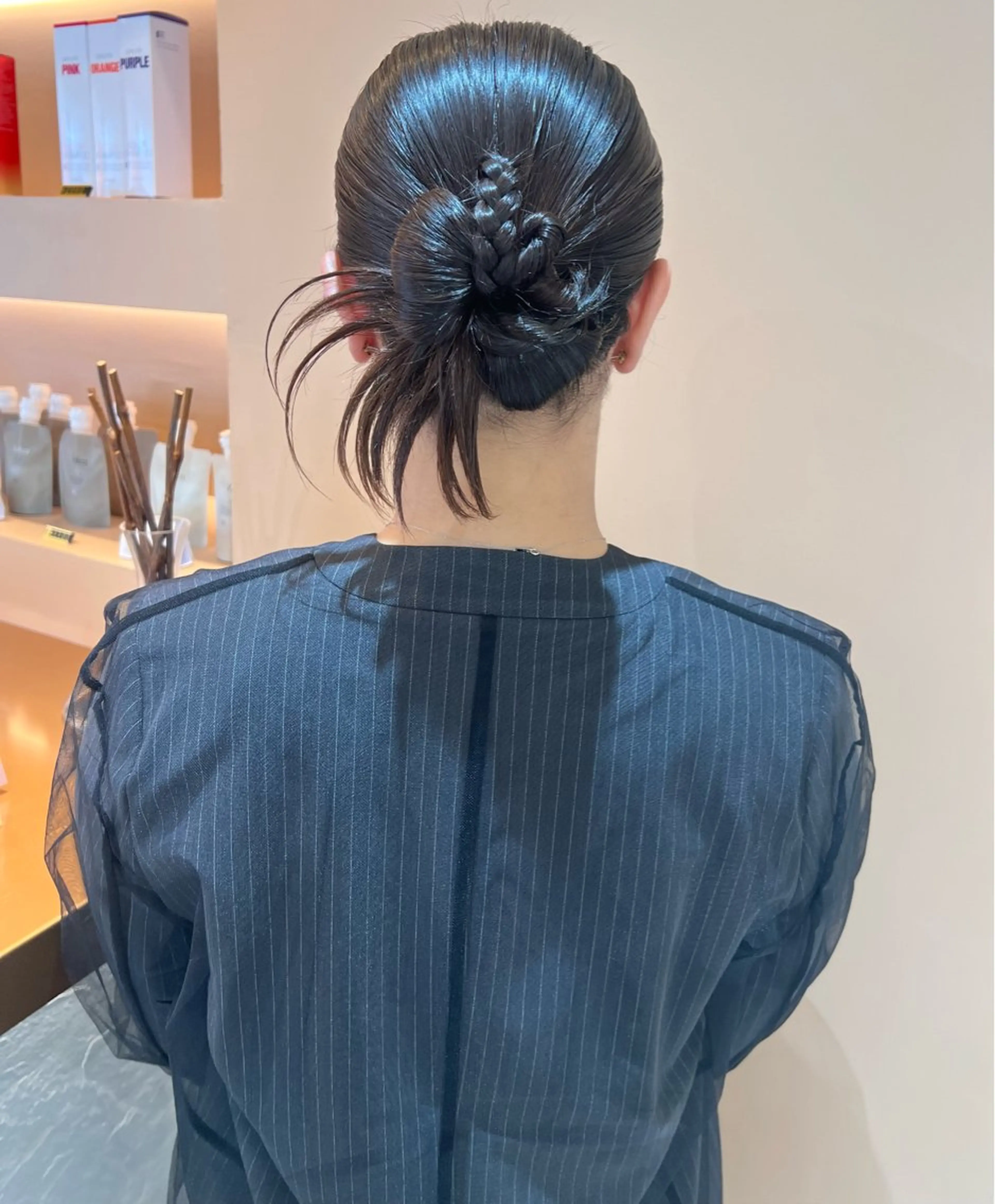 ミディアム カラー ヘアアレンジ ヘアセット ✨カチモリ✨レイヤー 韓国ヘア🇰🇷ゆいのヘアスタイル